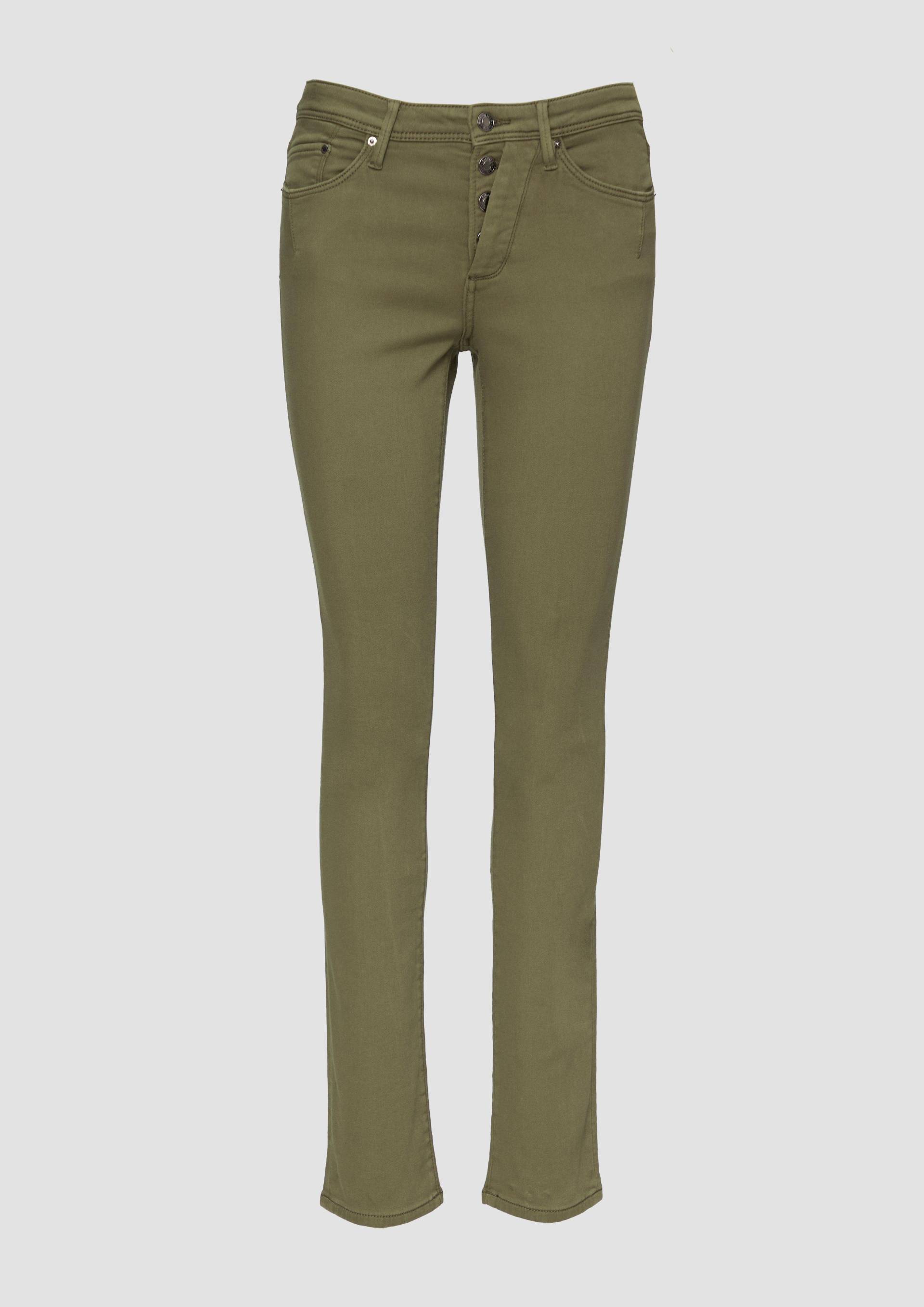 s.Oliver - Jeans Betsy / Slim Fit / Mid Rise / Slim Leg, Damen, Grün von s.Oliver