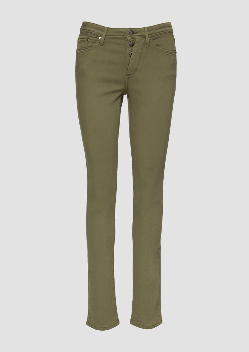 s.Oliver - Jeans Betsy / Slim Fit / Mid Rise / Slim Leg, Damen, Grün von s.Oliver