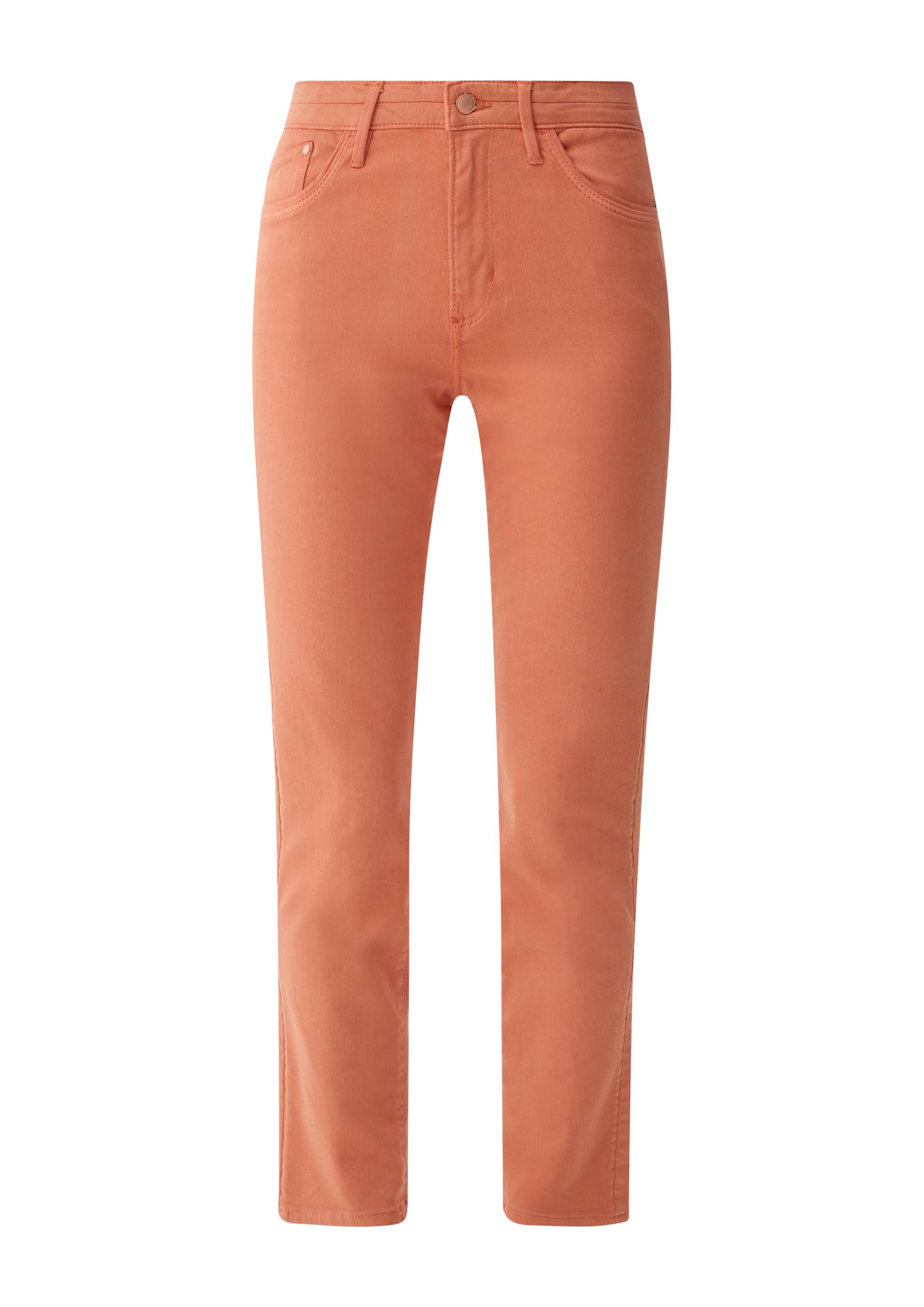 s.Oliver - Jeans Betsy / Slim Fit / Mid Rise / Slim Leg, Damen, Orange von s.Oliver