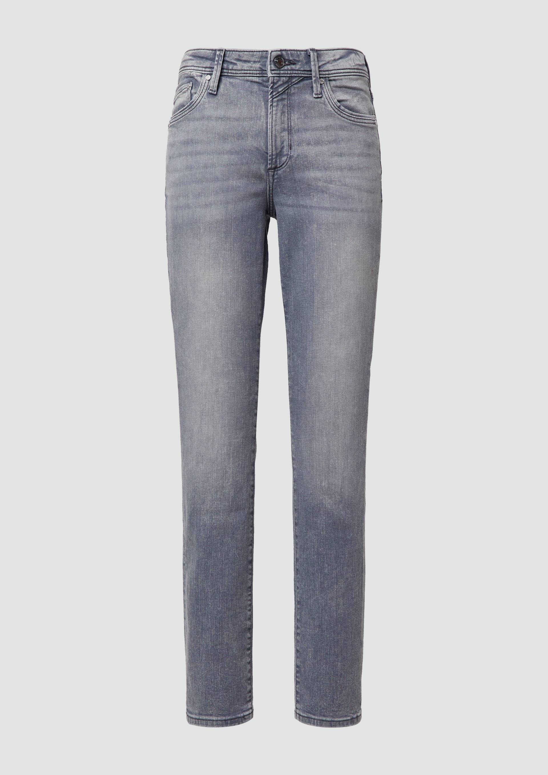 s.Oliver - Jeans Betsy / Slim Fit / Mid Rise / Slim Leg, Damen, grau von s.Oliver