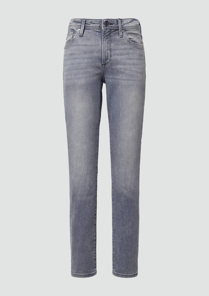 s.Oliver - Jeans Betsy / Slim Fit / Mid Rise / Slim Leg, Damen, grau von s.Oliver