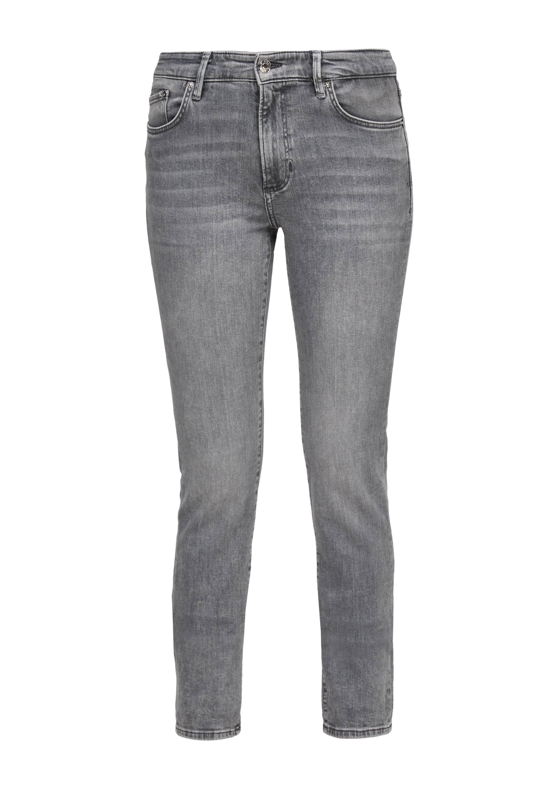 s.Oliver - Jeans Betsy / Slim Fit / Mid Rise / Slim Leg, Damen, grau von s.Oliver