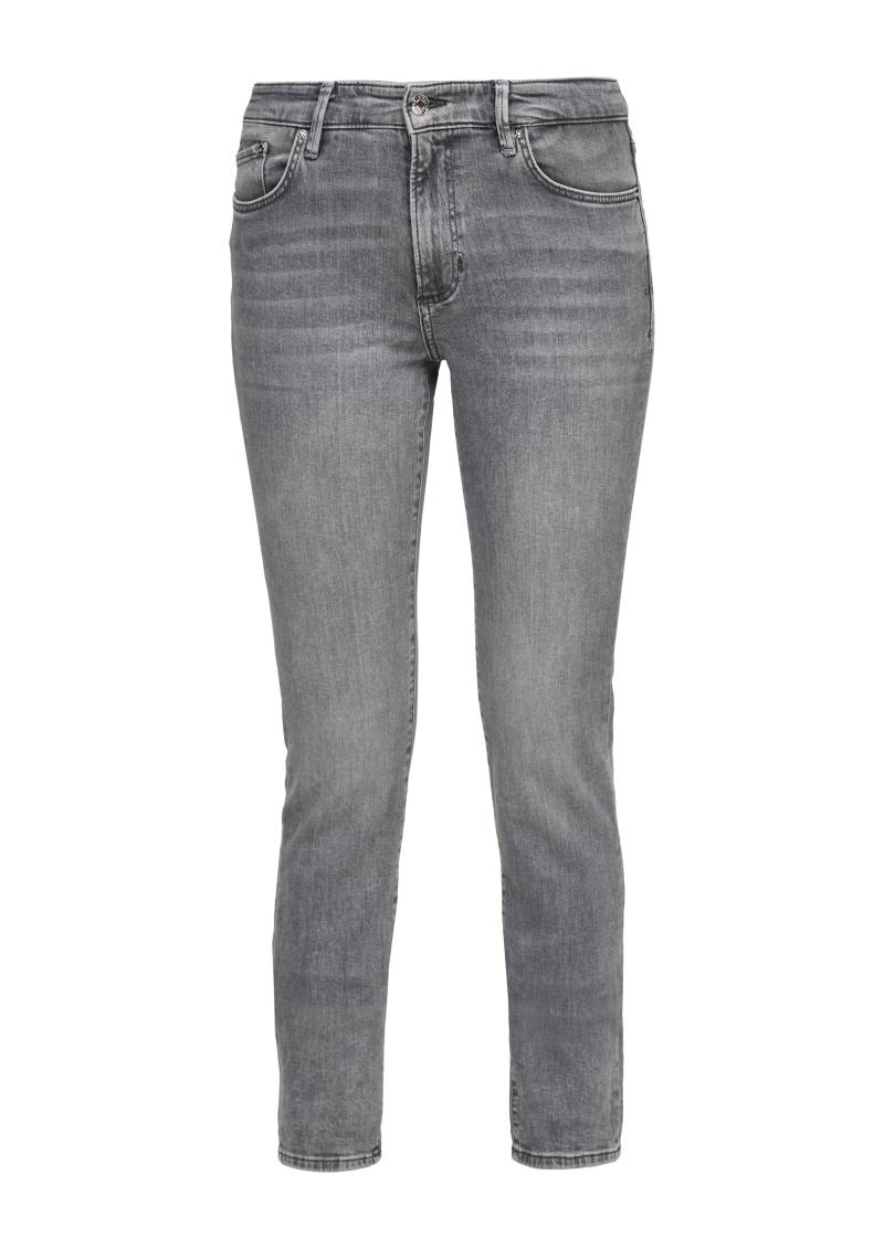 s.Oliver - Jeans Betsy / Slim Fit / Mid Rise / Slim Leg, Damen, grau von s.Oliver