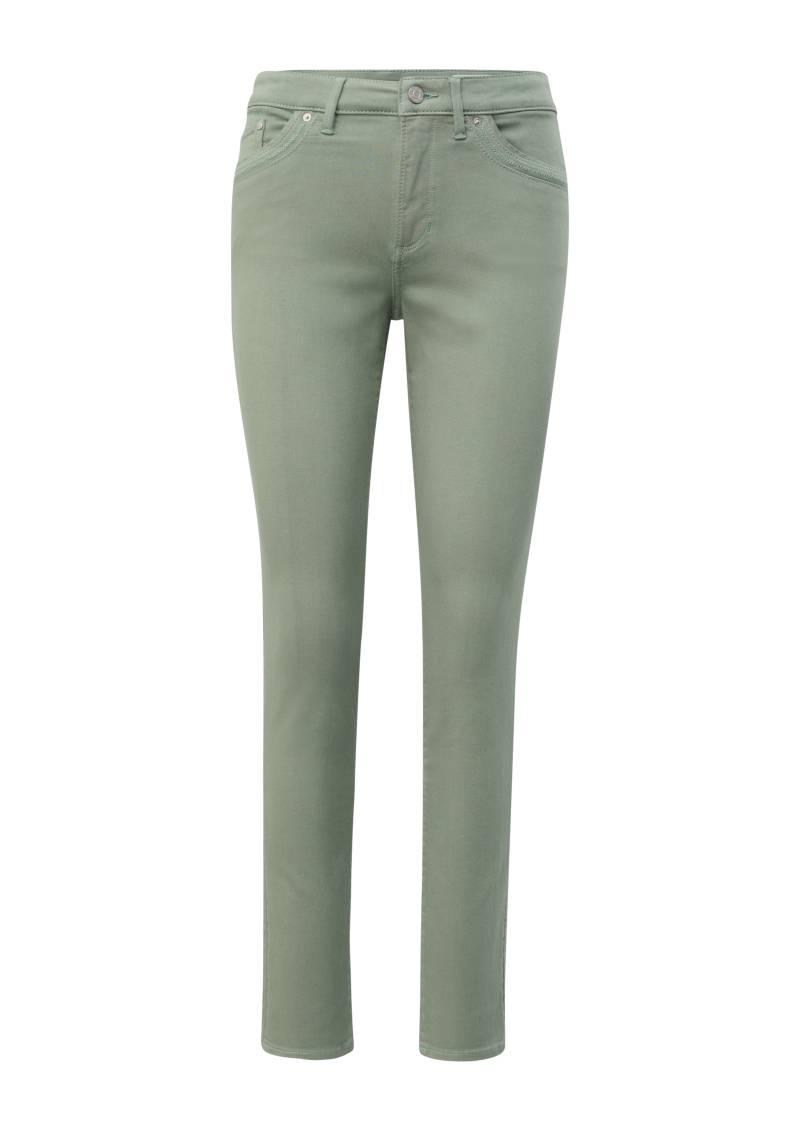 s.Oliver - Jeans Betsy / Slim Fit / Mid Rise / Slim Leg, Damen, grün von s.Oliver