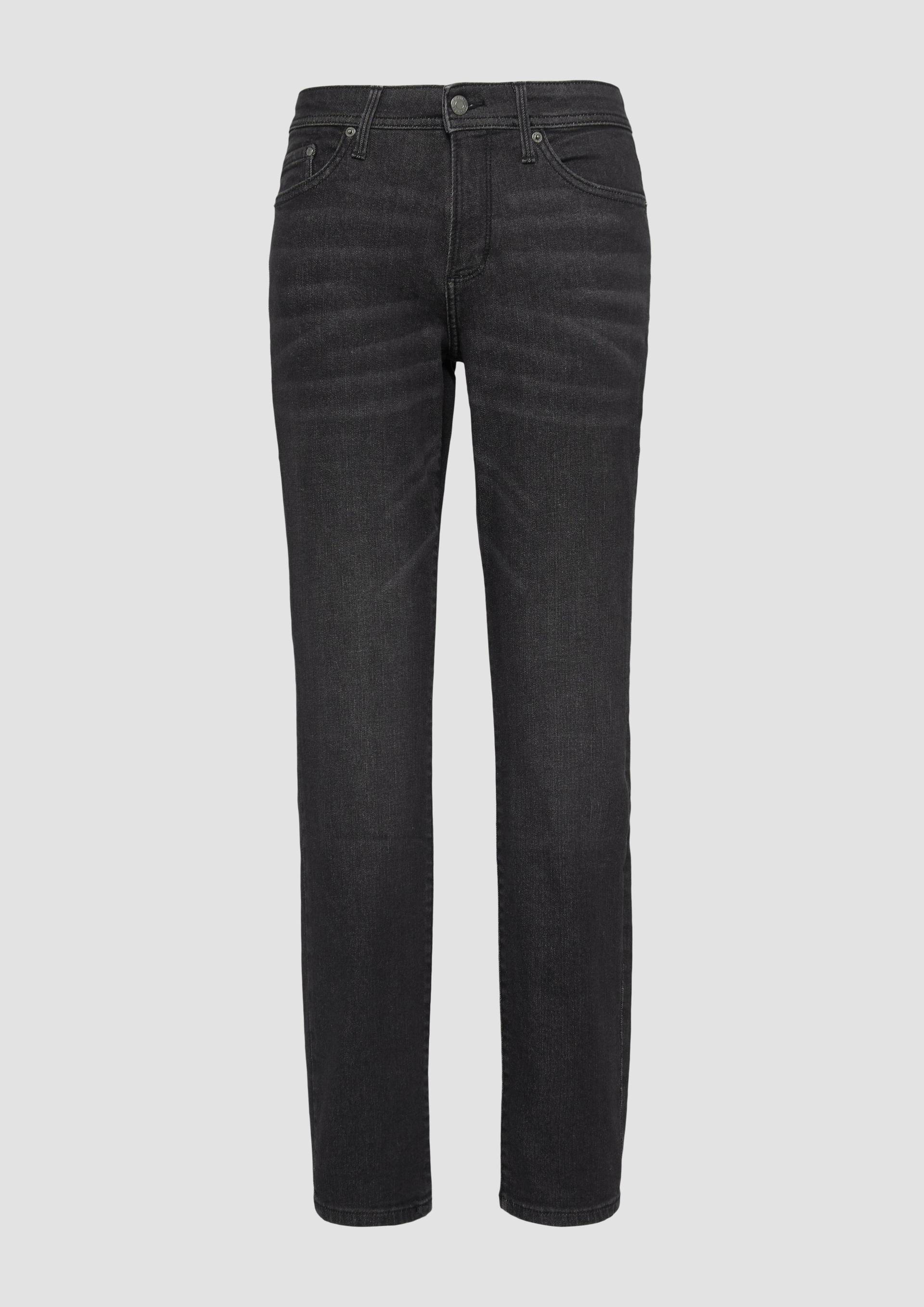 s.Oliver - Jeans Betsy / Slim Fit / Mid Rise / Slim Leg, Damen, schwarz von s.Oliver