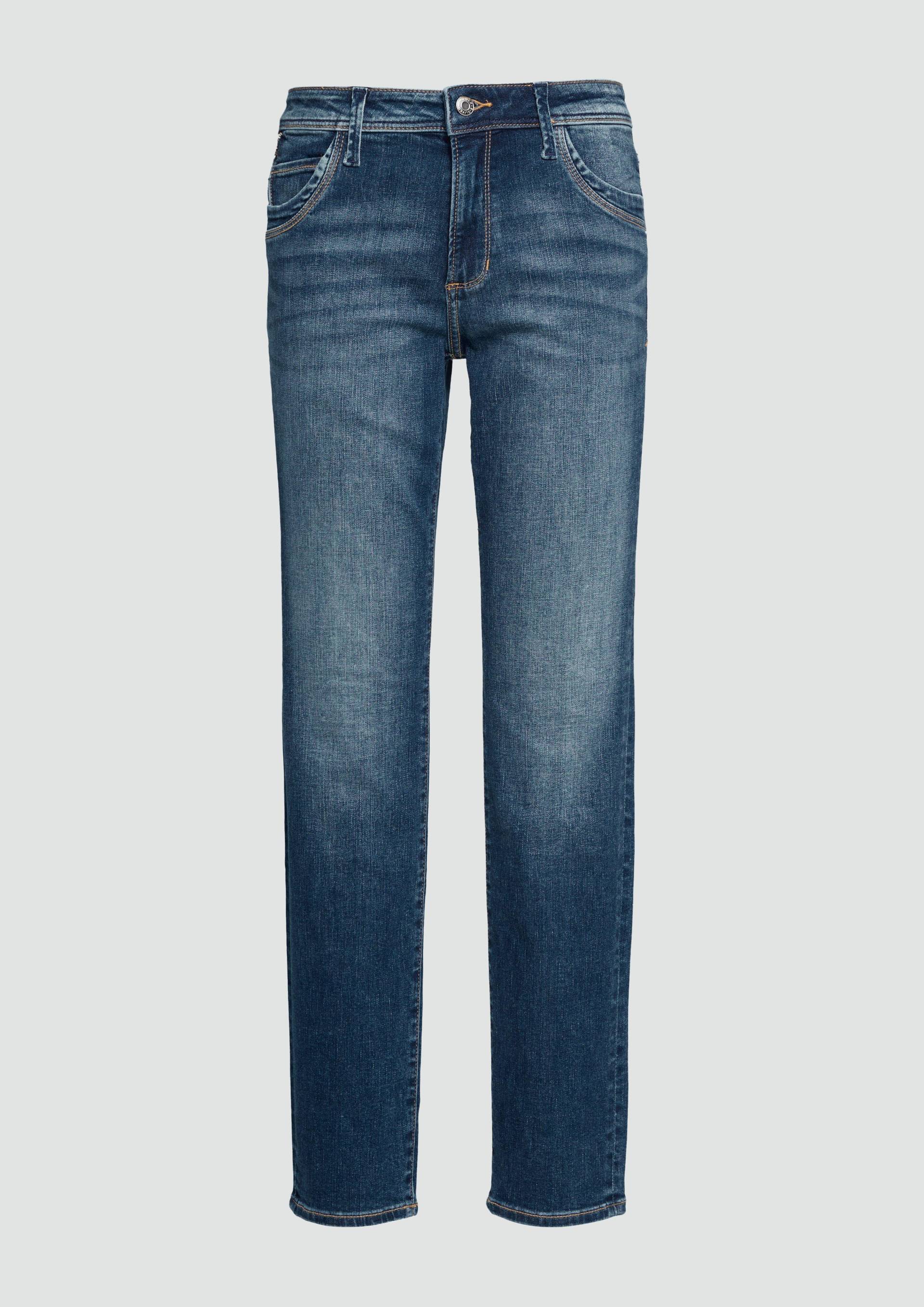s.Oliver - Jeans Betsy / Slim Fit / Mid Rise / Slim Leg / mit Zipp-Detail, Damen, blau s.Oliver - Jeans Betsy / Slim Fit / Mid Rise / Slim Leg / mit Zipp-Detail, Damen, blau von s.Oliver