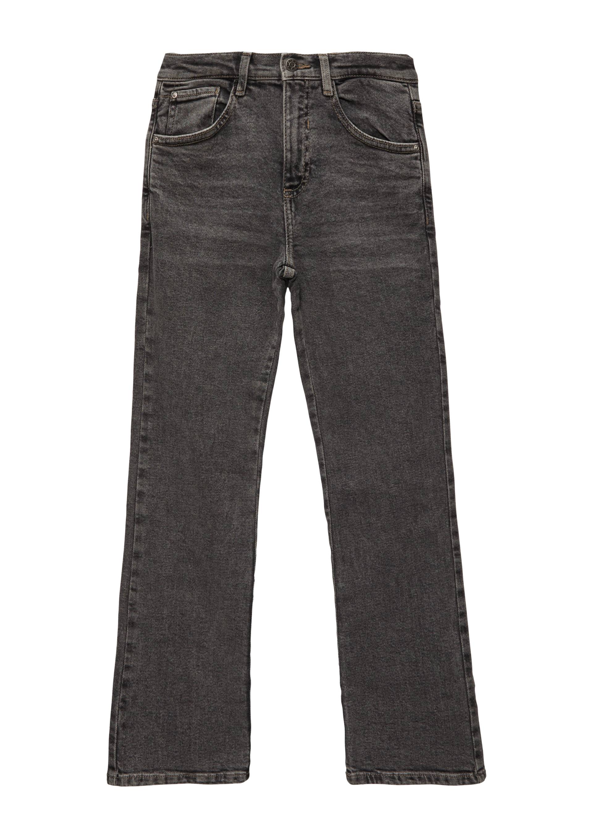 s.Oliver - Jeans Beverly / Regular Fit / High Rise / Flared Leg, Mädchen, grau von s.Oliver