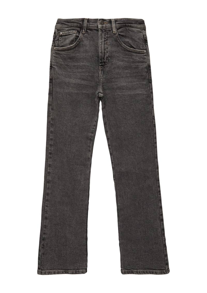 s.Oliver - Jeans Beverly / Regular Fit / High Rise / Flared Leg, Mädchen, grau von s.Oliver