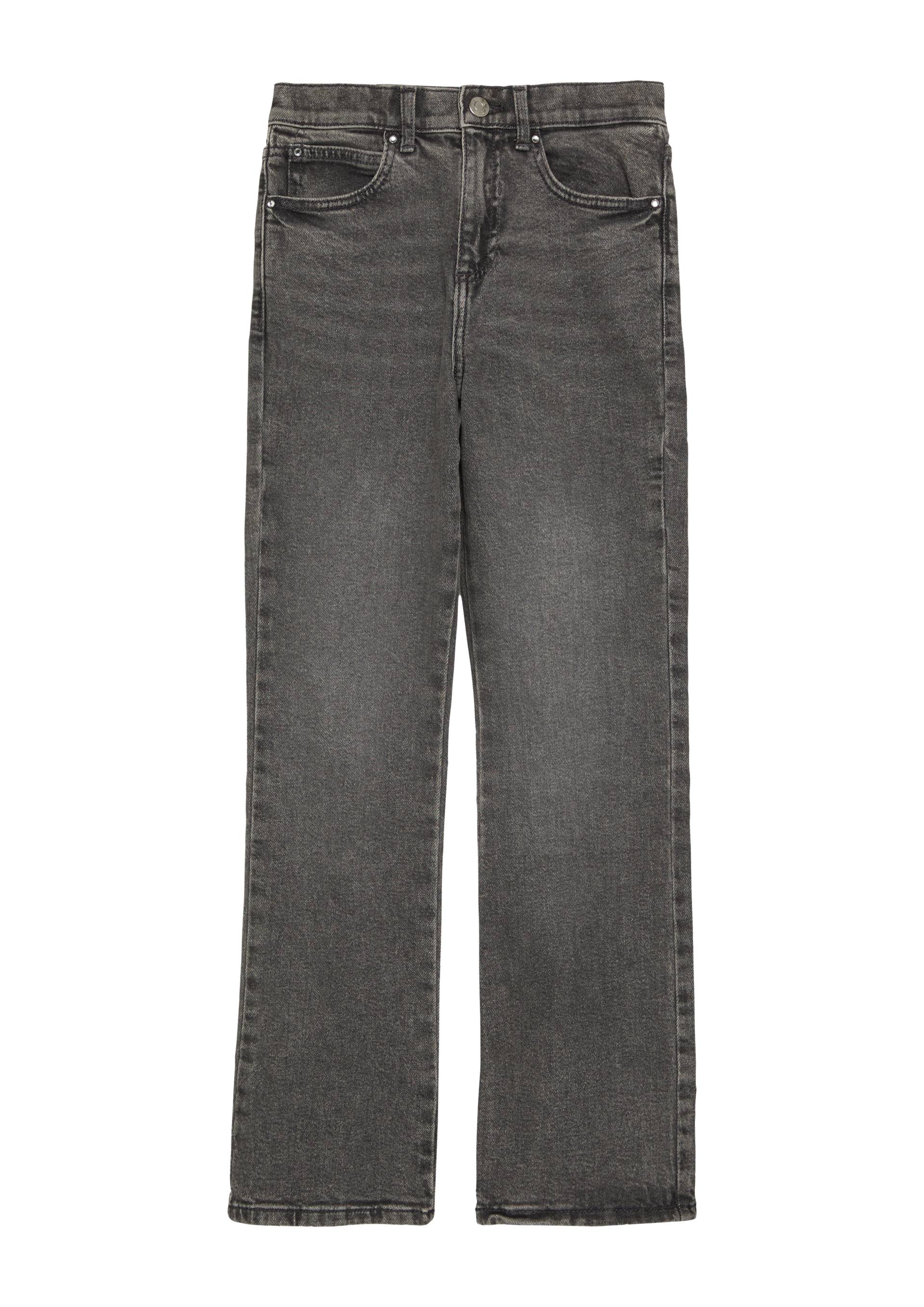 s.Oliver - Jeans Beverly / Regular Fit / High Rise / Flared Leg / Strass-Details, Mädchen, grau s.Oliver - Jeans Beverly / Regular Fit / High Rise / Flared Leg / Strass-Details, Mädchen, grau von s.Oliver