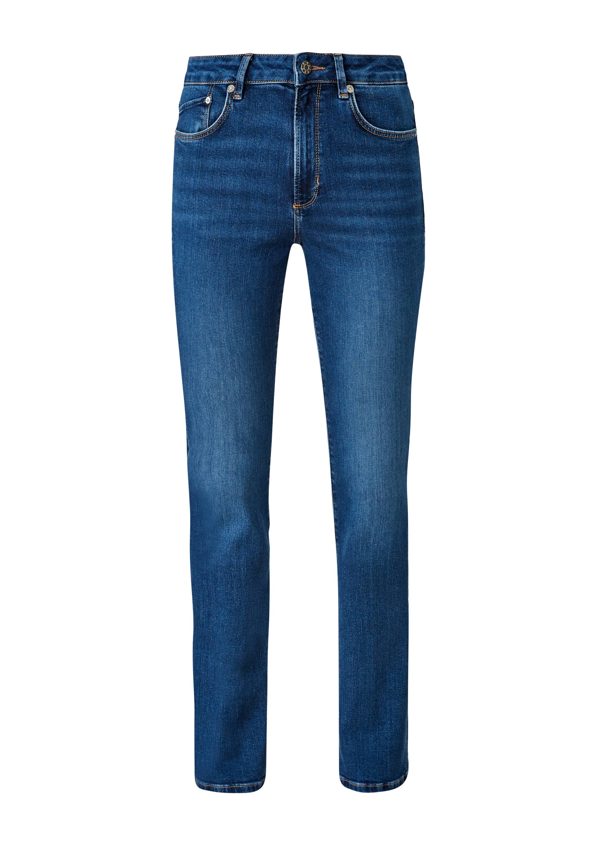 s.Oliver - Jeans Beverly / Slim Fit / Mid Rise / Bootcut Leg, Damen, blau von s.Oliver