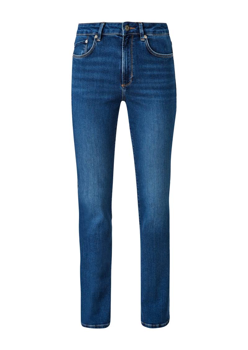 s.Oliver - Jeans Beverly / Slim Fit / Mid Rise / Bootcut Leg, Damen, blau von s.Oliver