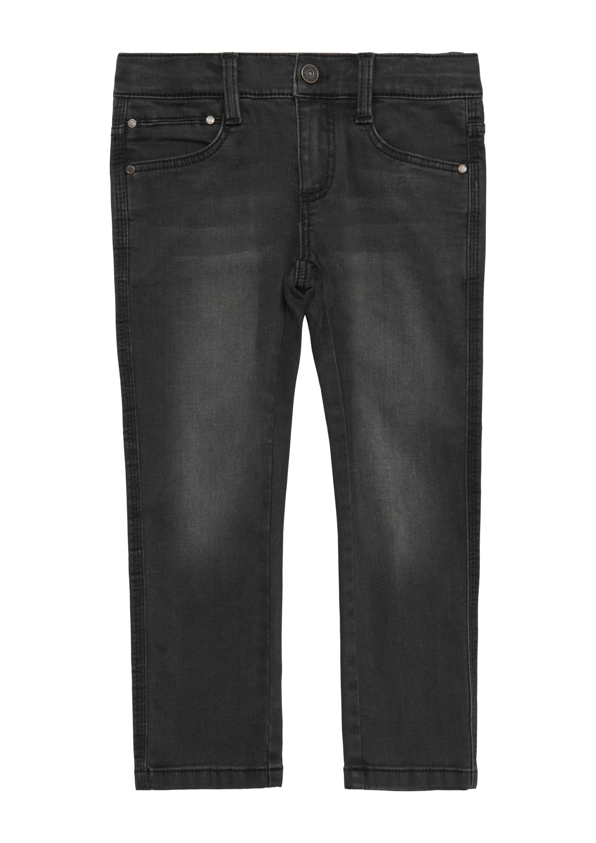 s.Oliver - Jeans Brad / Regular Fit / Mid Rise / Slim Leg / Soft & warm inside, Kinder, grau von s.Oliver