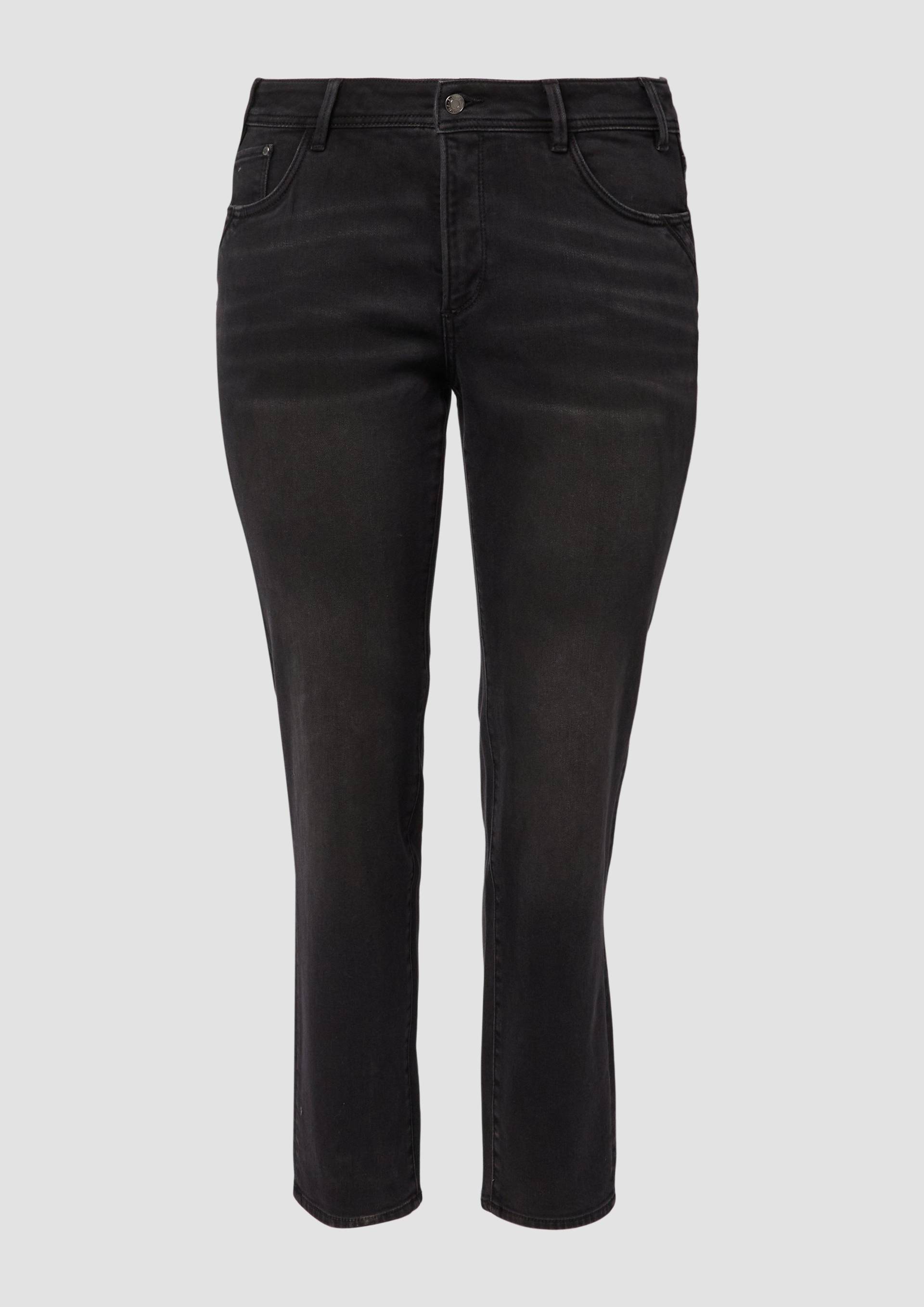 s.Oliver - Jeans Curvy / Regular Fit / Mid Rise / Slim Tapered Leg / cosy inside, Damen, schwarz s.Oliver - Jeans Curvy / Regular Fit / Mid Rise / Slim Tapered Leg / cosy inside, Damen, schwarz von s.Oliver