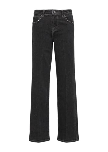 s.Oliver Jeans Flared/Slim Fit/Mid Rise/Flared Leg/mit Nieten Graphit 44/30 von s.Oliver