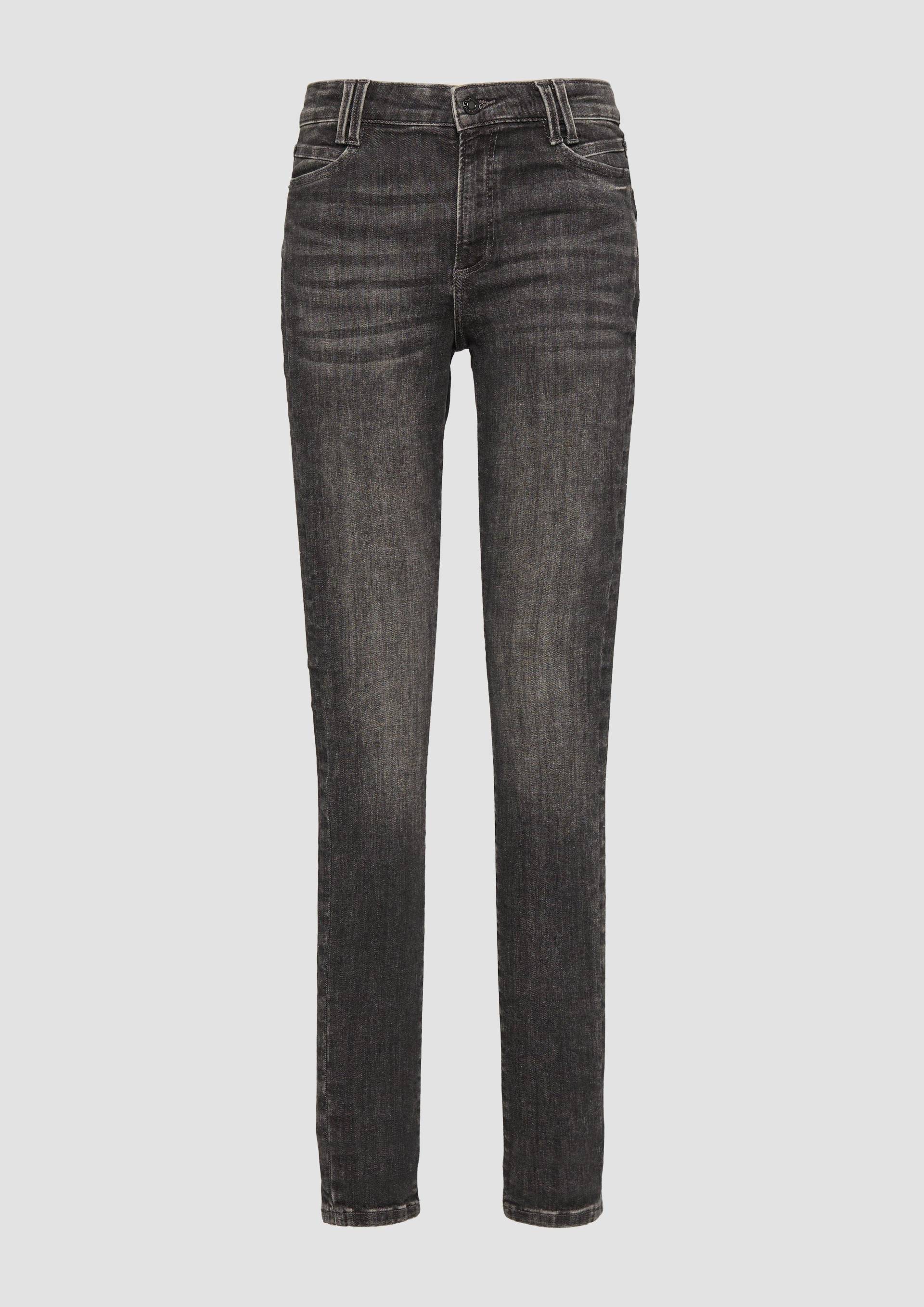 s.Oliver - Jeans Izabell / Skinny Fit / Mid Rise / Skinny Leg, Damen, grau von s.Oliver