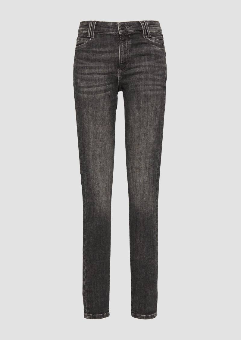 s.Oliver - Jeans Izabell / Skinny Fit / Mid Rise / Skinny Leg, Damen, grau von s.Oliver