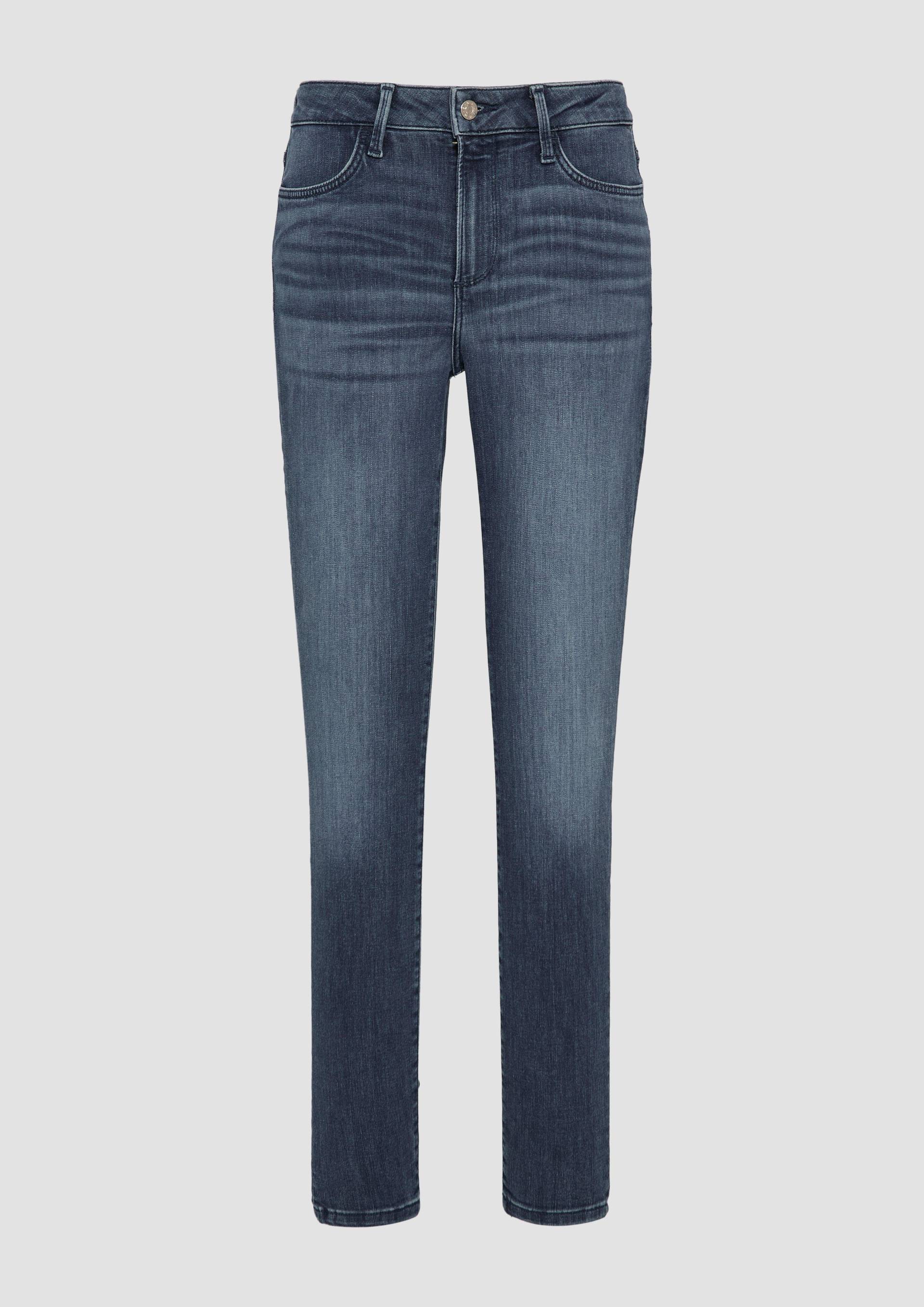s.Oliver - Jeans Izabell / Skinny Fit / Mid Rise / Skinny Leg, Damen, blau von s.Oliver