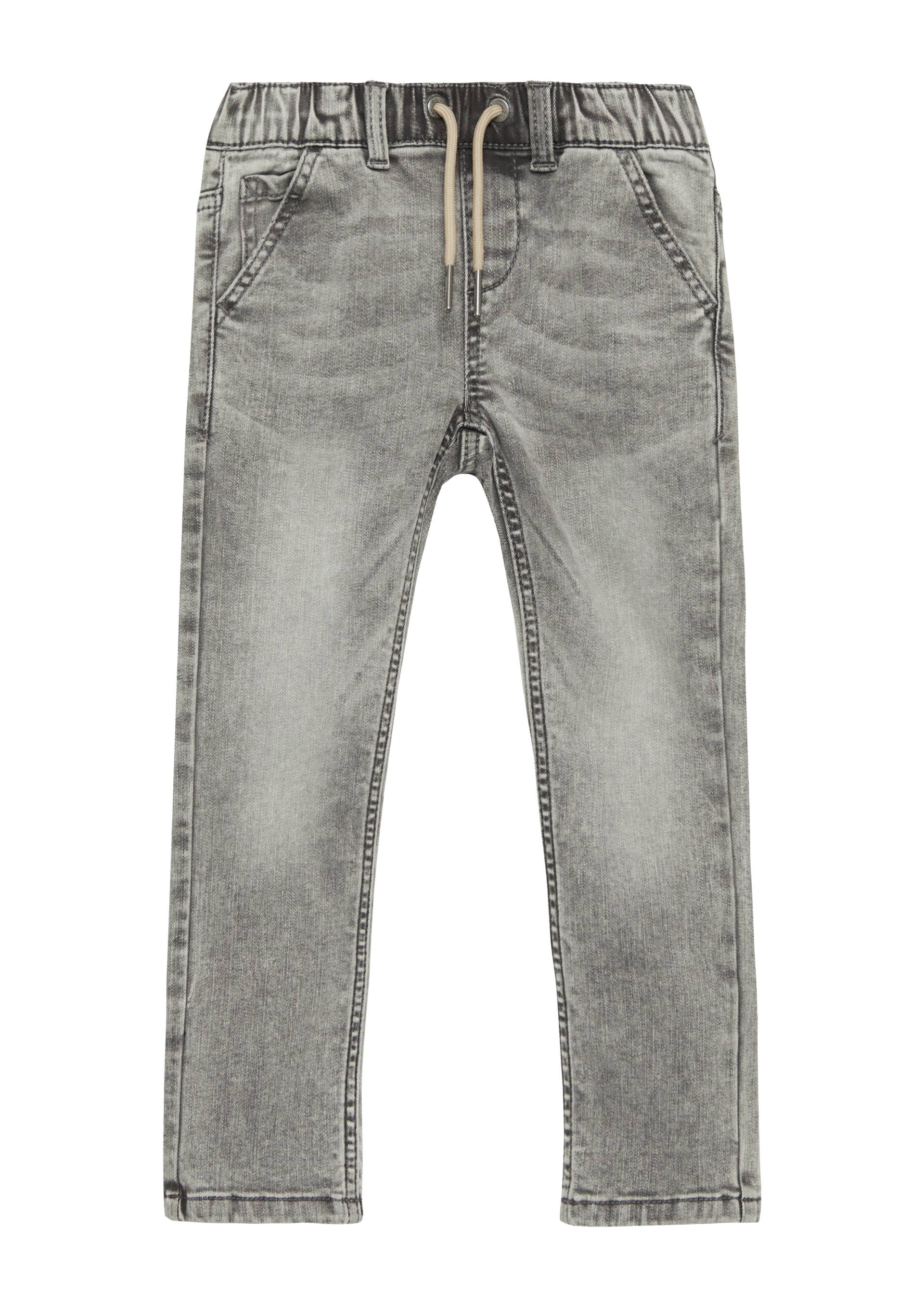 s.Oliver - Jeans Joggstyle Brad / Slim Fit / Mid Rise / Slim Leg / Elastikbund, Kinder, grau von s.Oliver