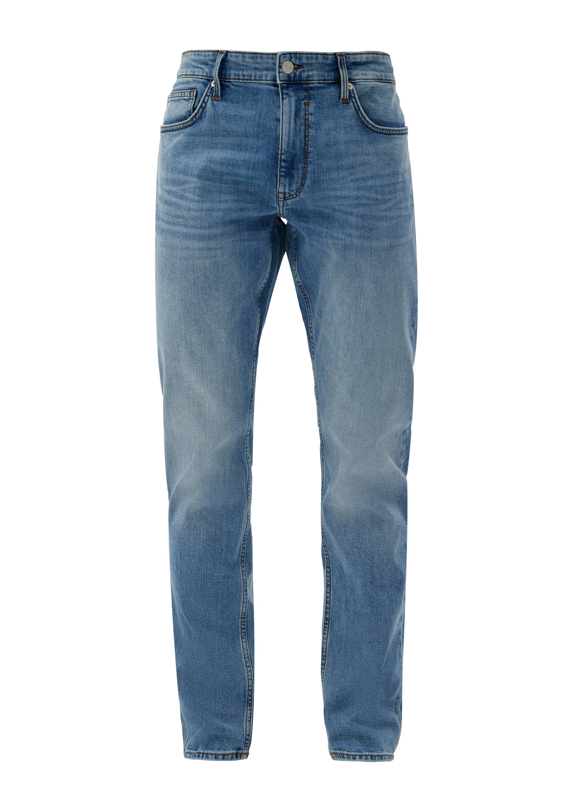 s.Oliver - Jeans Keith / Slim Fit / Mid Rise / Straight Leg, Herren, blau von s.Oliver