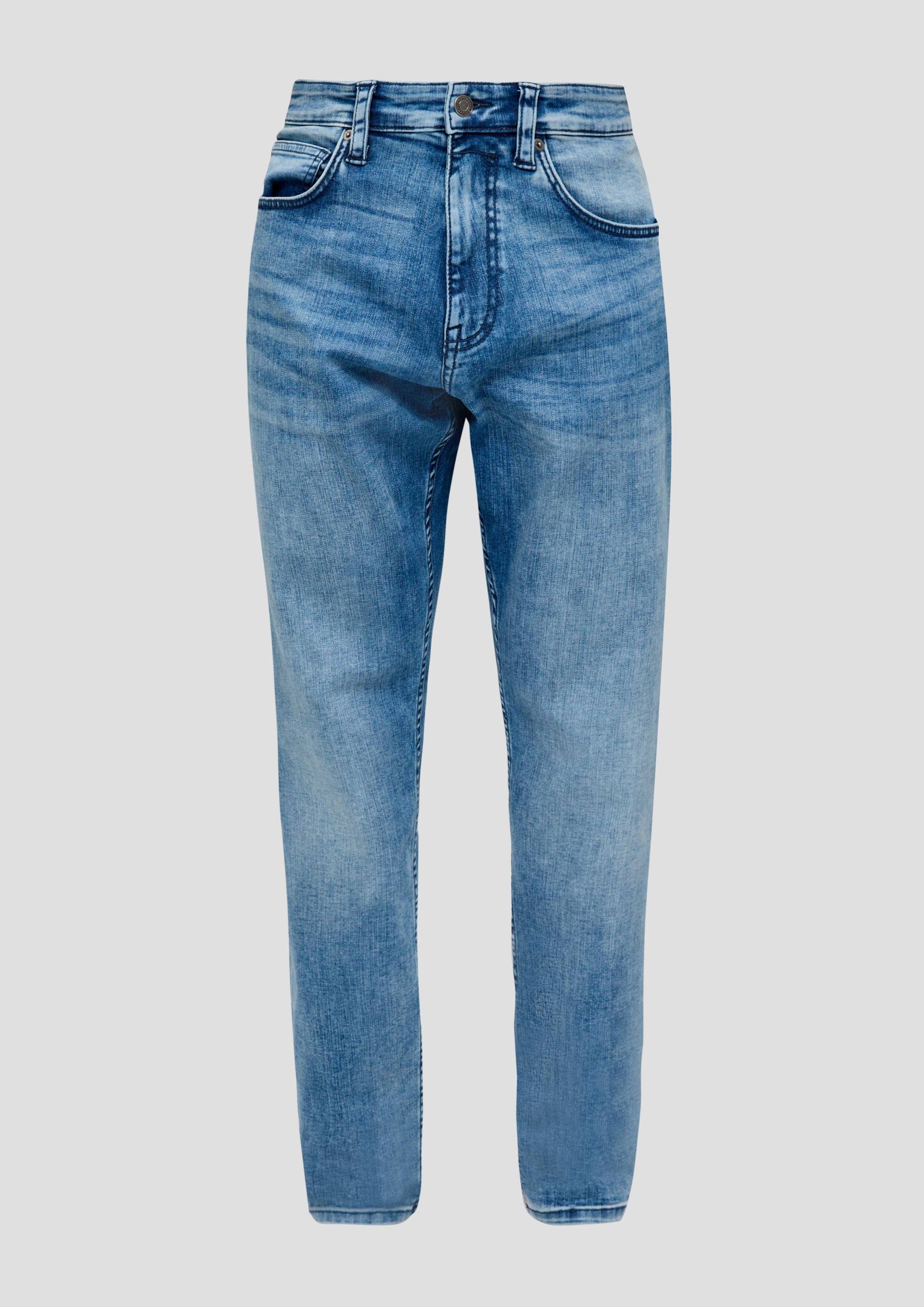 s.Oliver - Jeans Mauro / Regular Fit / High Rise / Tapered Leg, Herren, blau von s.Oliver