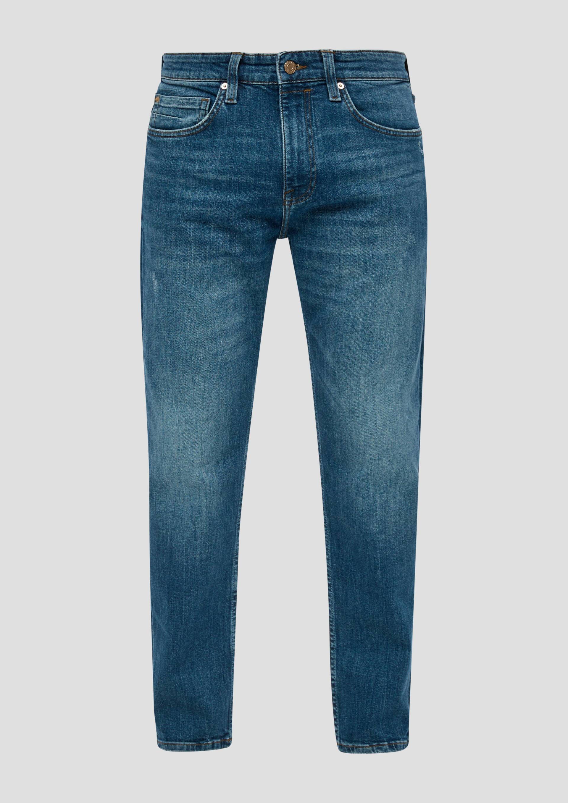 s.Oliver - Jeans Mauro / Regular Fit / High Rise / Tapered Leg, Herren, blau von s.Oliver