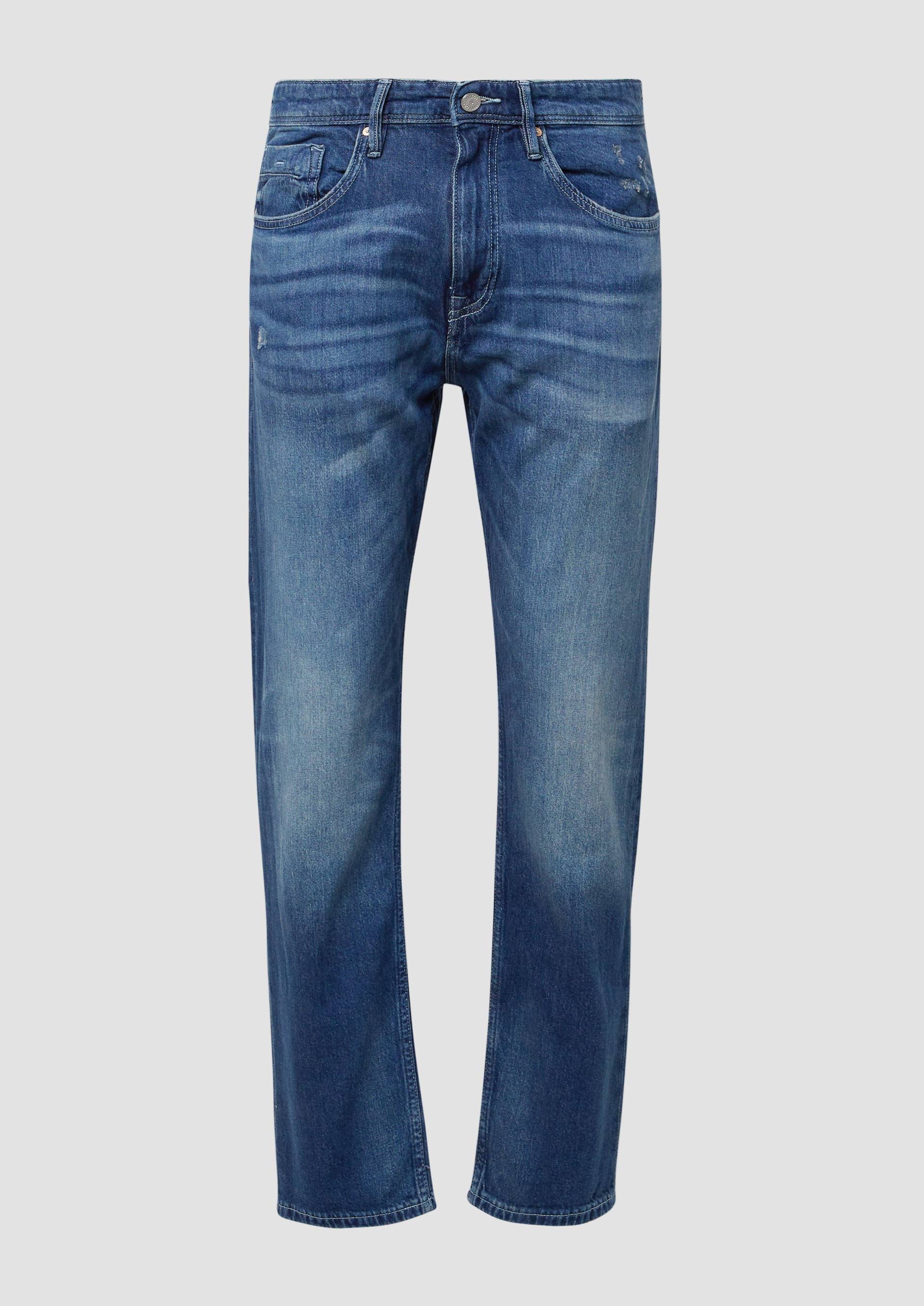 s.Oliver - Jeans Mauro / Regular Fit / Mid Rise / Tapered Leg, Herren, blau von s.Oliver