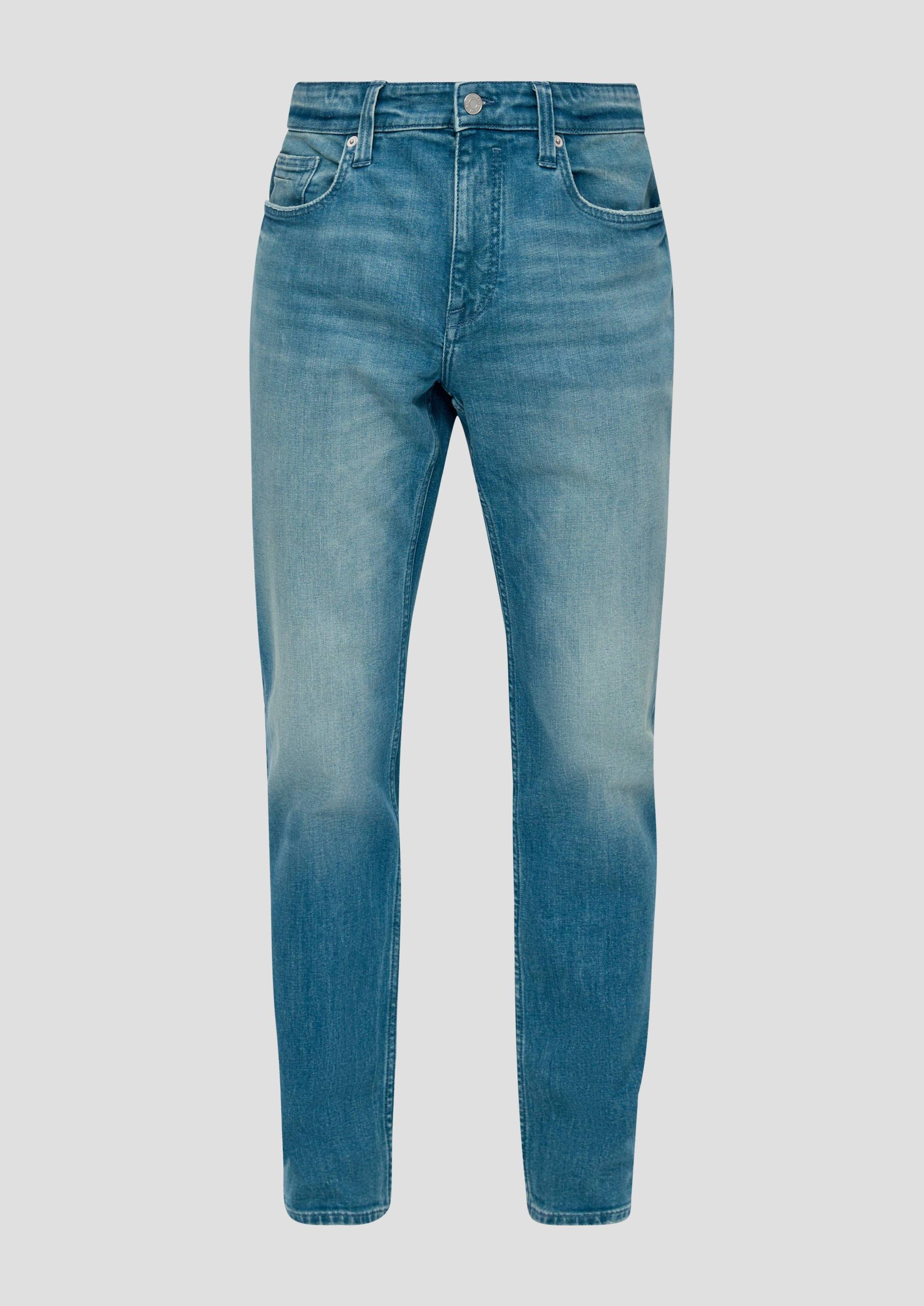 s.Oliver - Jeans Nelio / Slim Fit / Mid Rise / Slim Leg / Baumwollstretch, Herren, blau von s.Oliver