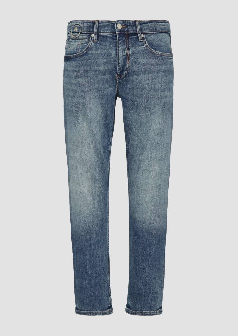 s.Oliver - Jeans Nelio / Slim Fit / Mid Rise / Straight Leg / 5 Gear Denim, Herren, blau von s.Oliver