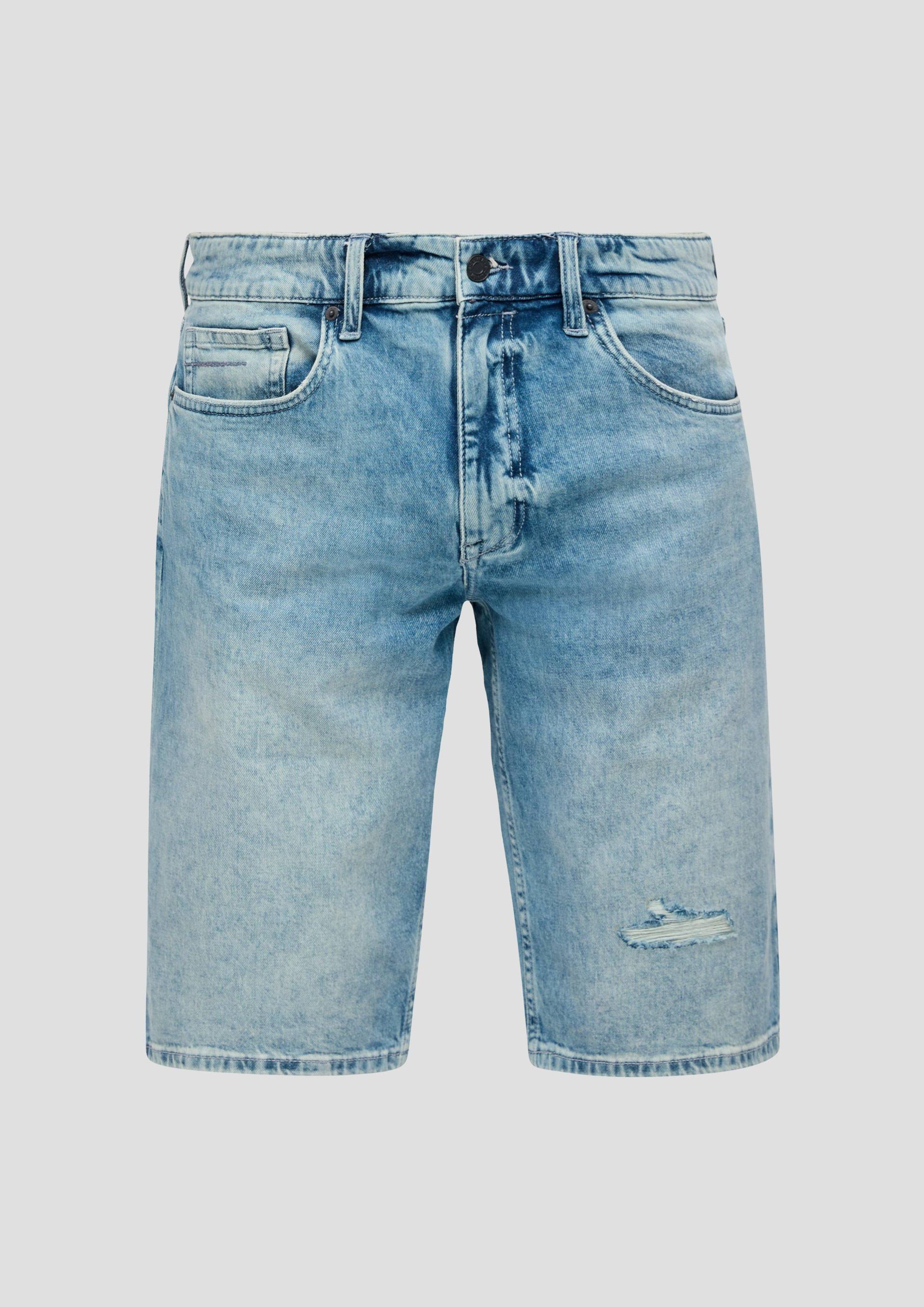 s.Oliver - Jeans-Shorts / Regular Fit / Mid Rise / Slim Leg, Herren, blau von s.Oliver