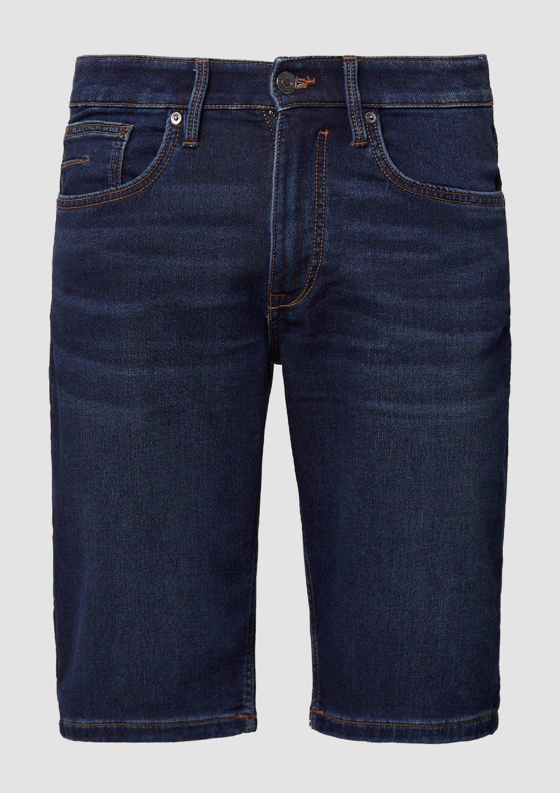 s.Oliver - Jeans-Shorts / Regular Fit / Mid Rise / Straight Leg, Herren, blau von s.Oliver