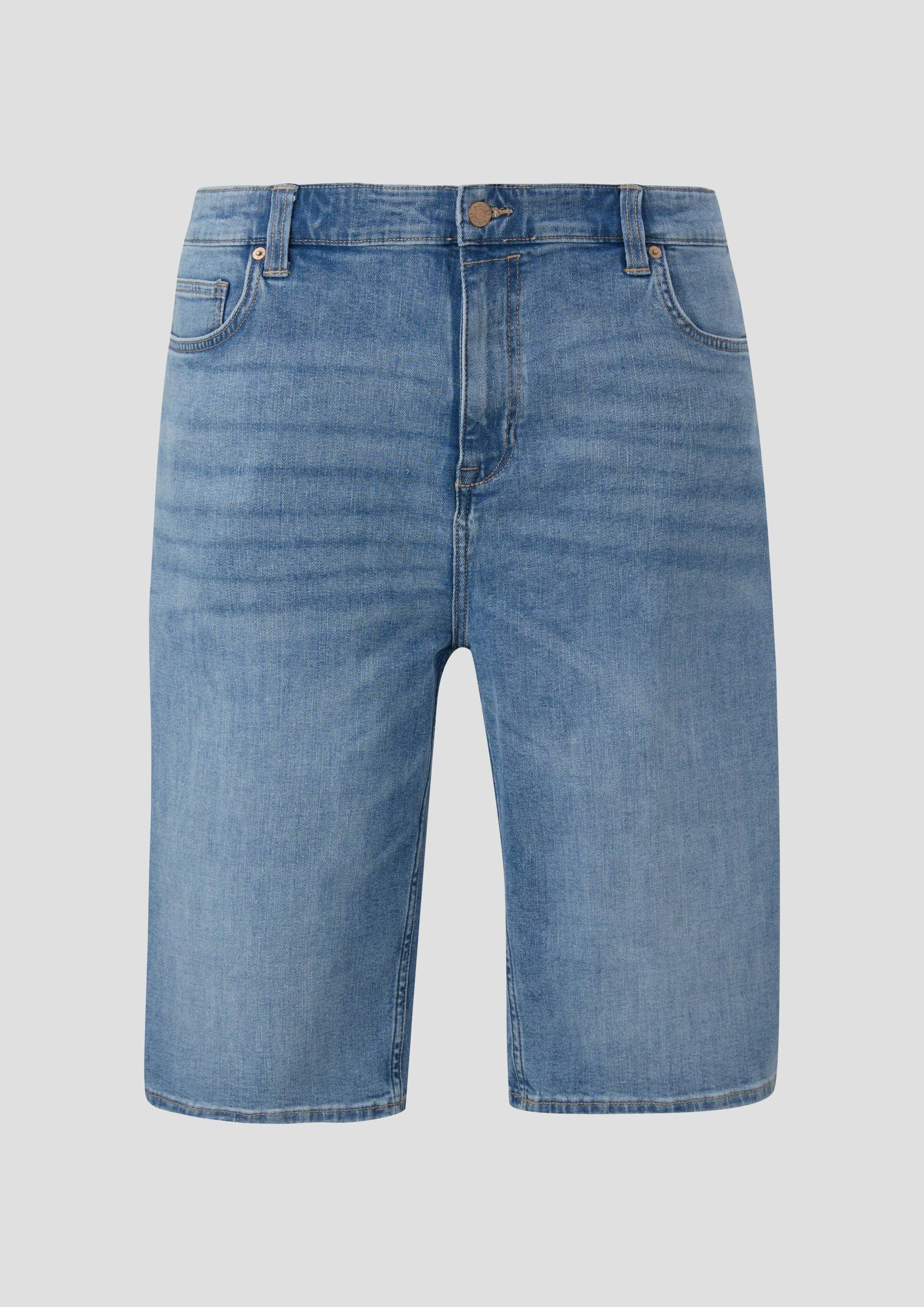 s.Oliver - Jeans-Shorts / Relaxed Fit / High Rise / Straight Leg, Herren, blau von s.Oliver