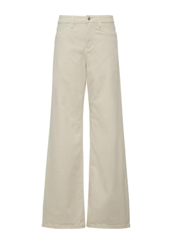 Jeans Suri/Regular Fit/High Rise/Wide Leg beige 44/30 von s.Oliver