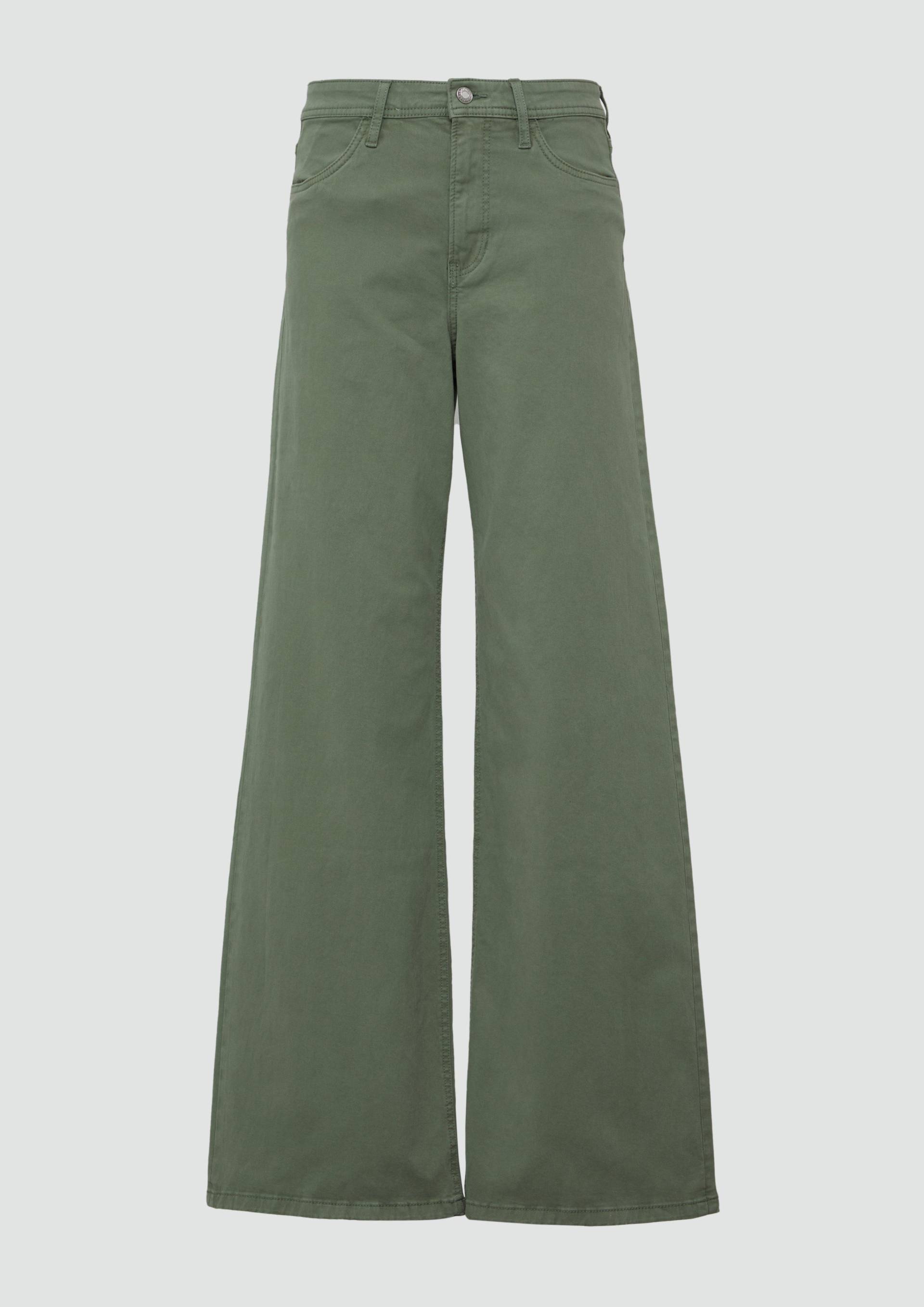 s.Oliver - Jeans Suri / Regular Fit / High Rise / Wide Leg, Damen, grün von s.Oliver