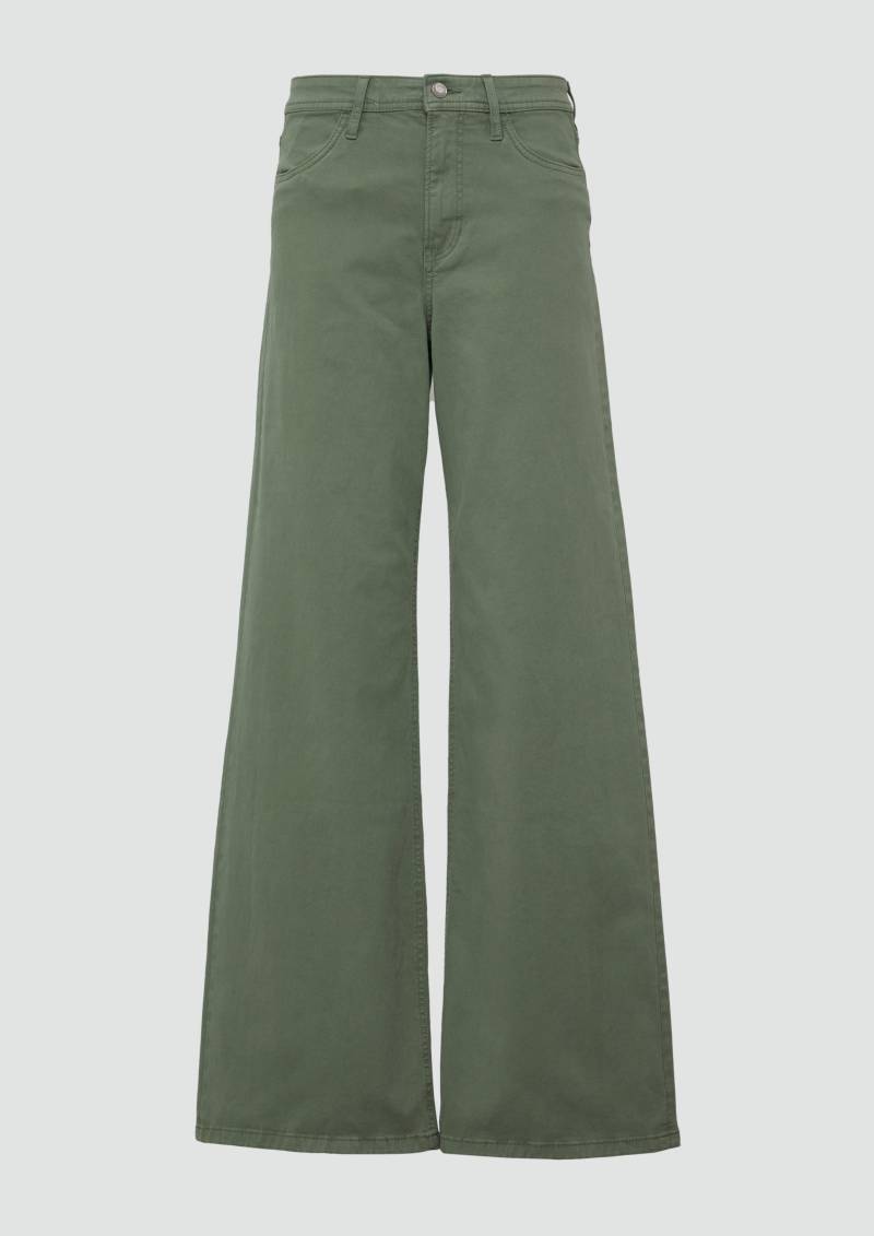 s.Oliver - Jeans Suri / Regular Fit / High Rise / Wide Leg, Damen, grün von s.Oliver