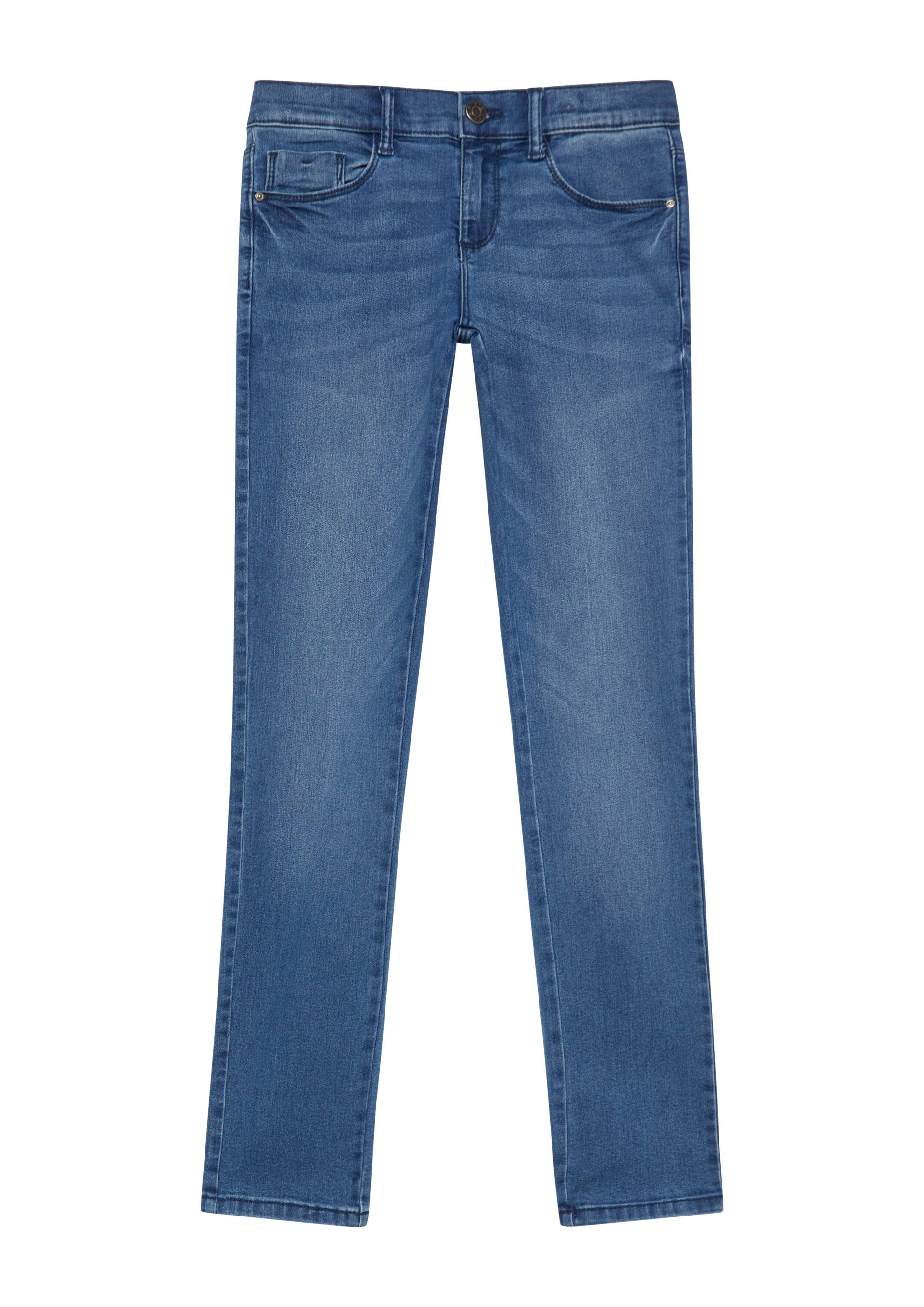 s.Oliver - Jeans Suri / Regular Fit / Mid Rise / Slim Leg, Mädchen, blau von s.Oliver