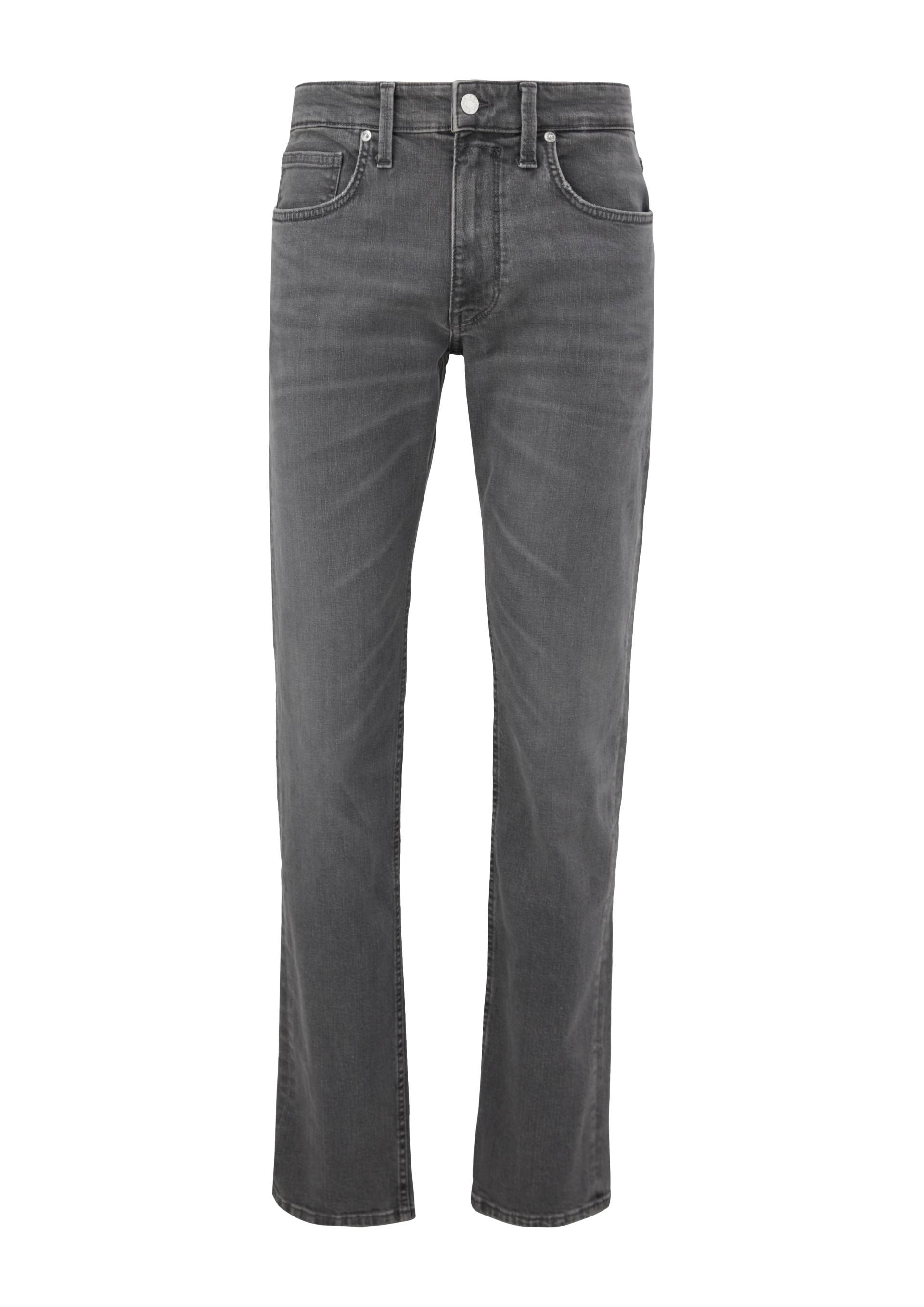 s.Oliver - Jeans York / Regular Fit / Mid Rise / Straight Leg, Herren, grau von s.Oliver