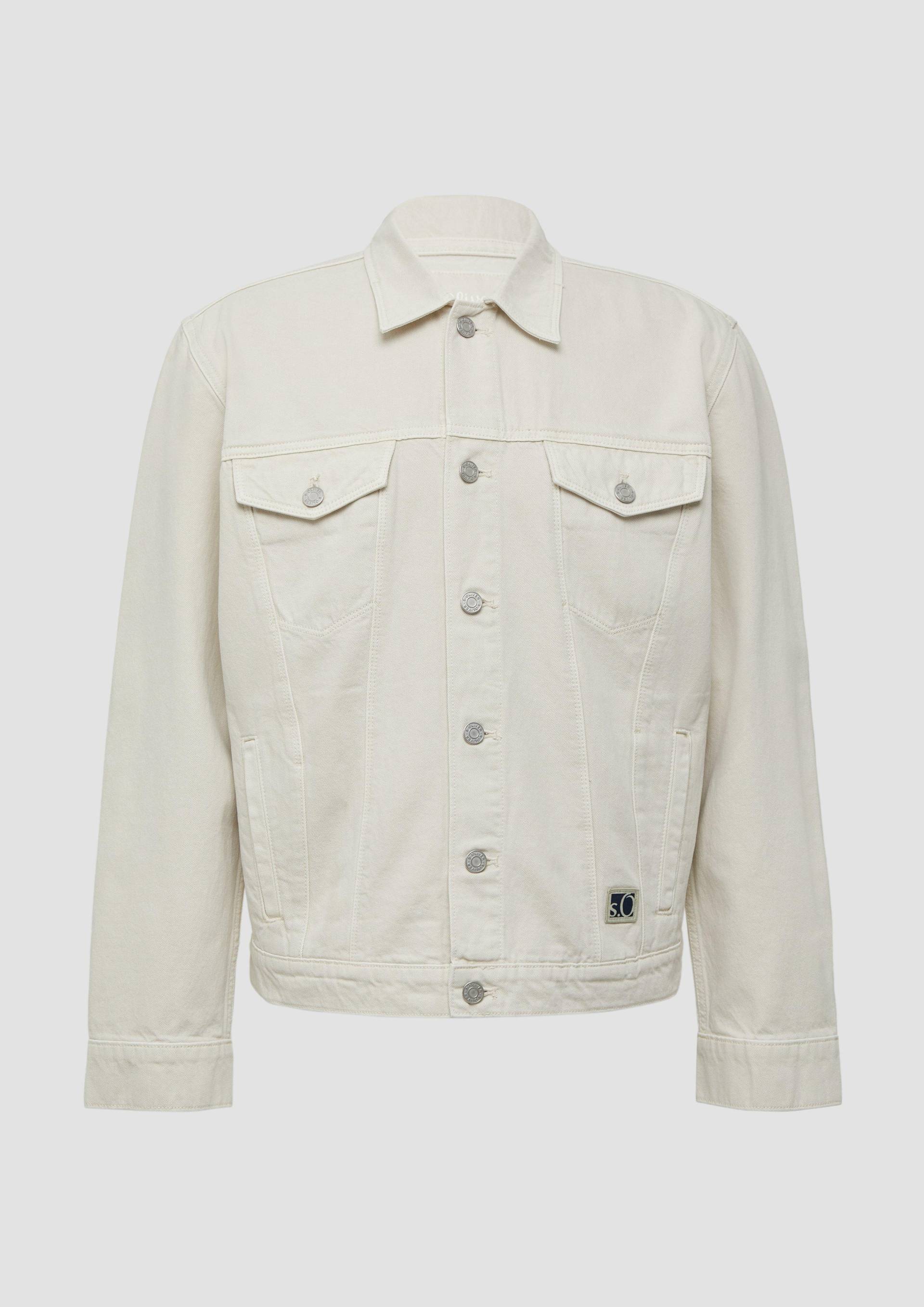s.Oliver - Jeansjacke im Relaxed Fit, Herren, creme von s.Oliver