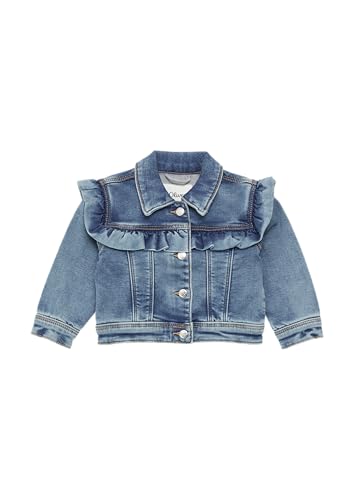 s.Oliver Jeansjacke mit Rüschen und Used-Effekt blau 86 von s.Oliver