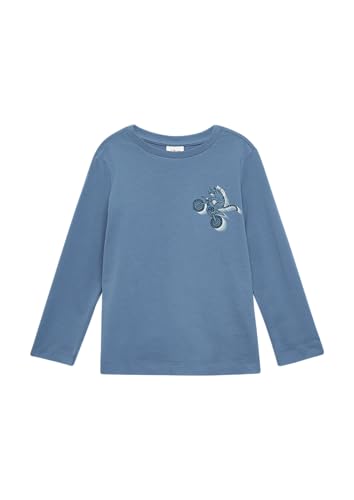 s.Oliver Jersey-Longsleeve mit Frontprint hellblau 140 von s.Oliver