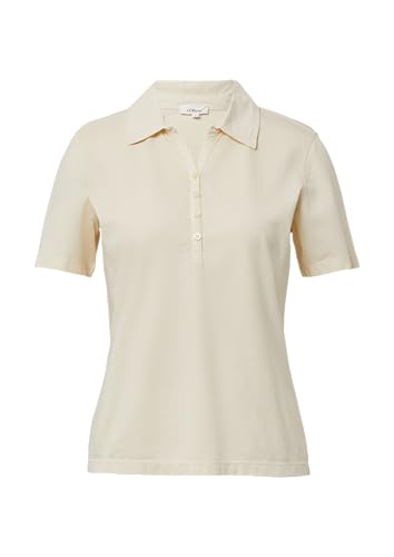 s.Oliver Jersey-Polo mit Knopfleiste helles Zitrone 36 von s.Oliver