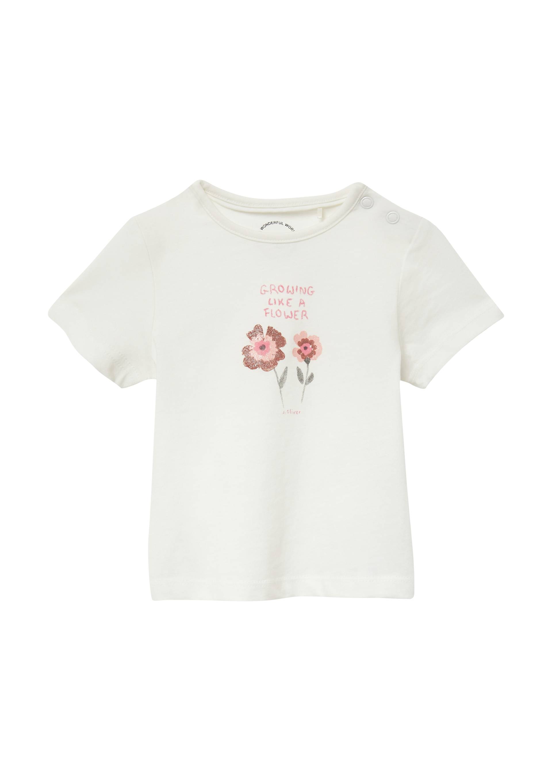 s.Oliver - Jersey-Shirt mit Glitzerprint, Babys, creme|weiß s.Oliver - Jersey-Shirt mit Glitzerprint, Babys, creme|weiß von s.Oliver
