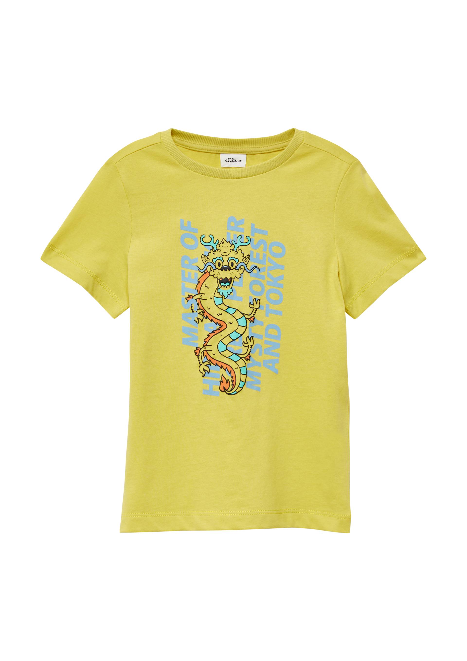 s.Oliver - Jersey-T-Shirt mit Frontprint, Kinder, gelb von s.Oliver