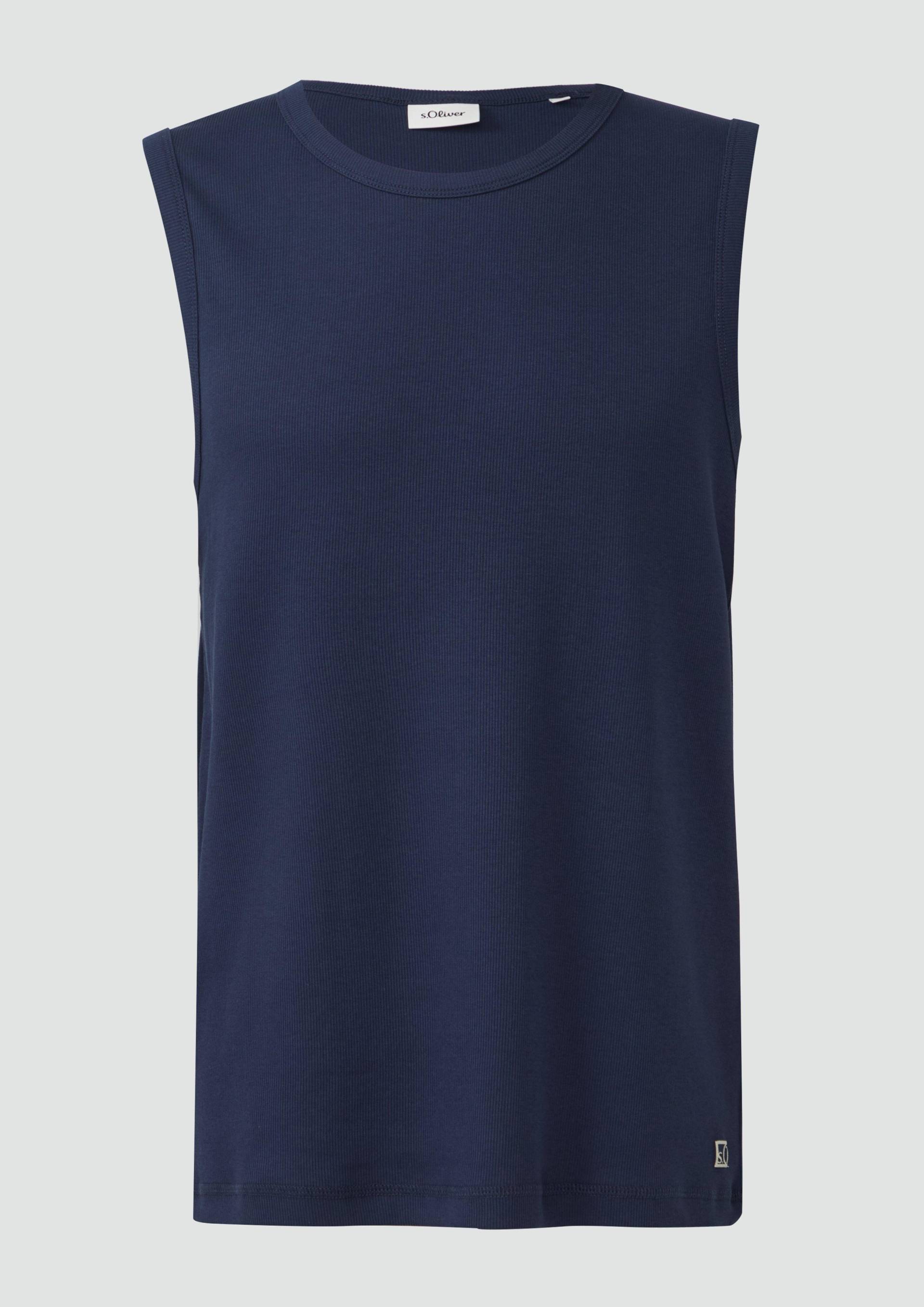 s.Oliver - Jersey-Tanktop mit Rippstruktur, Herren, blau s.Oliver - Jersey-Tanktop mit Rippstruktur, Herren, blau von s.Oliver