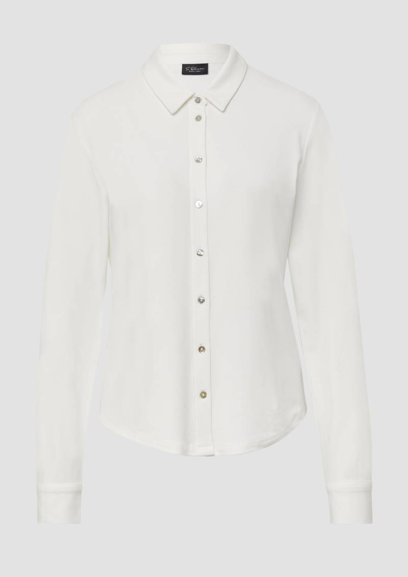 s.Oliver - Jerseybluse mit Perlmuttknöpfen, Damen, creme s.Oliver - Jerseybluse mit Perlmuttknöpfen, Damen, creme von s.Oliver
