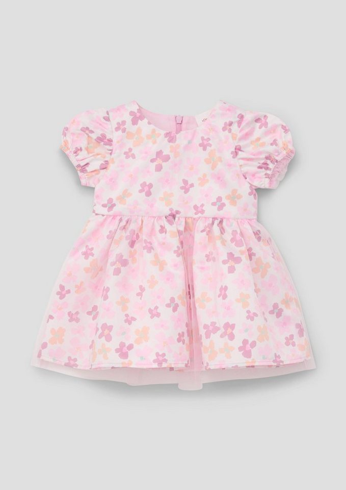 s.Oliver Jerseykleid Rüschenkleid mit All-over-Print Raffung von s.Oliver