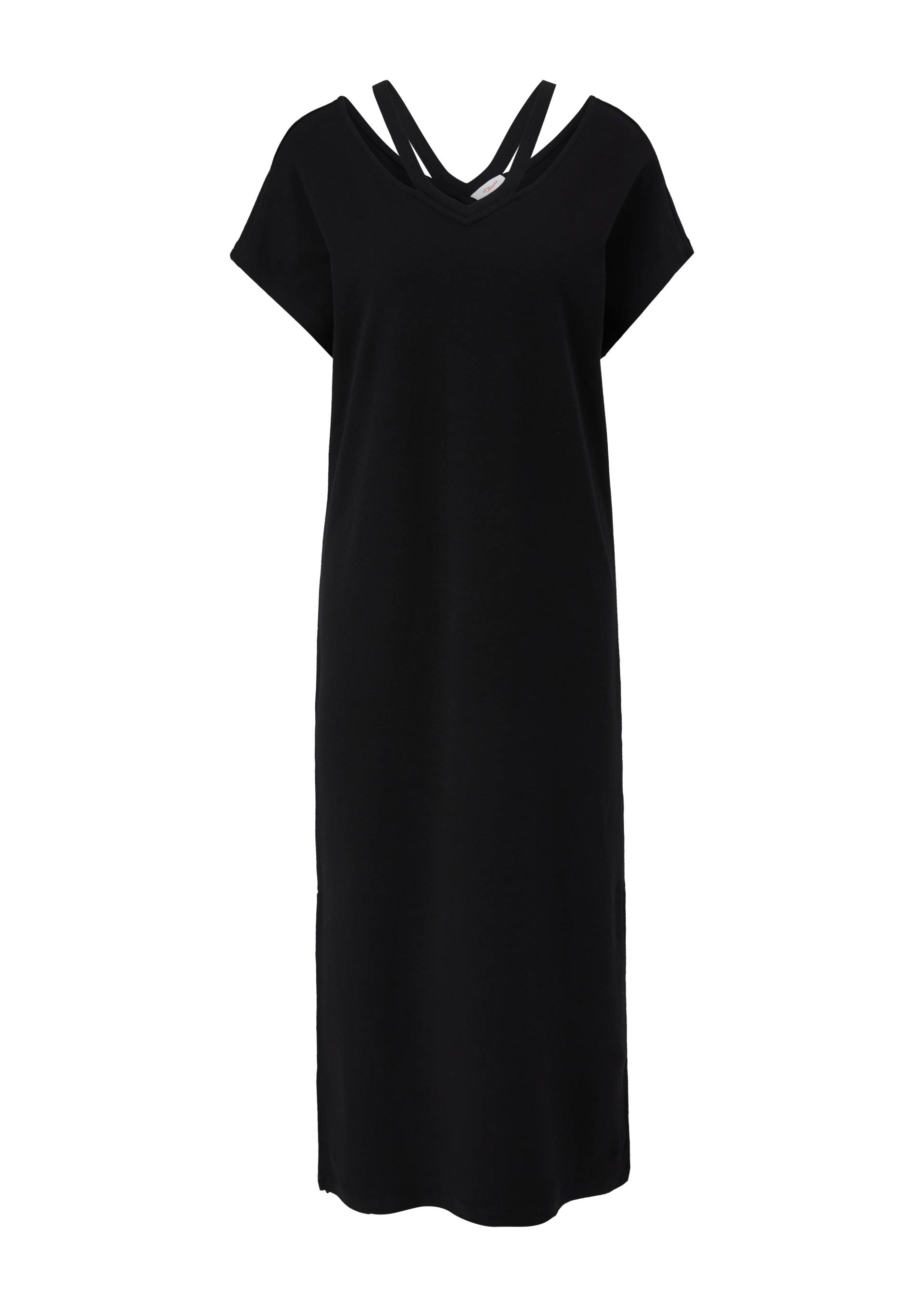 s.Oliver - Jerseykleid mit Cut Outs, Damen, schwarz von s.Oliver