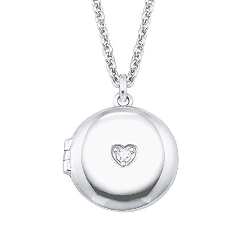 s.Oliver Damen Kette mit Anhänger, Halskette Silber 925 Herz Geschenkidee von s.Oliver