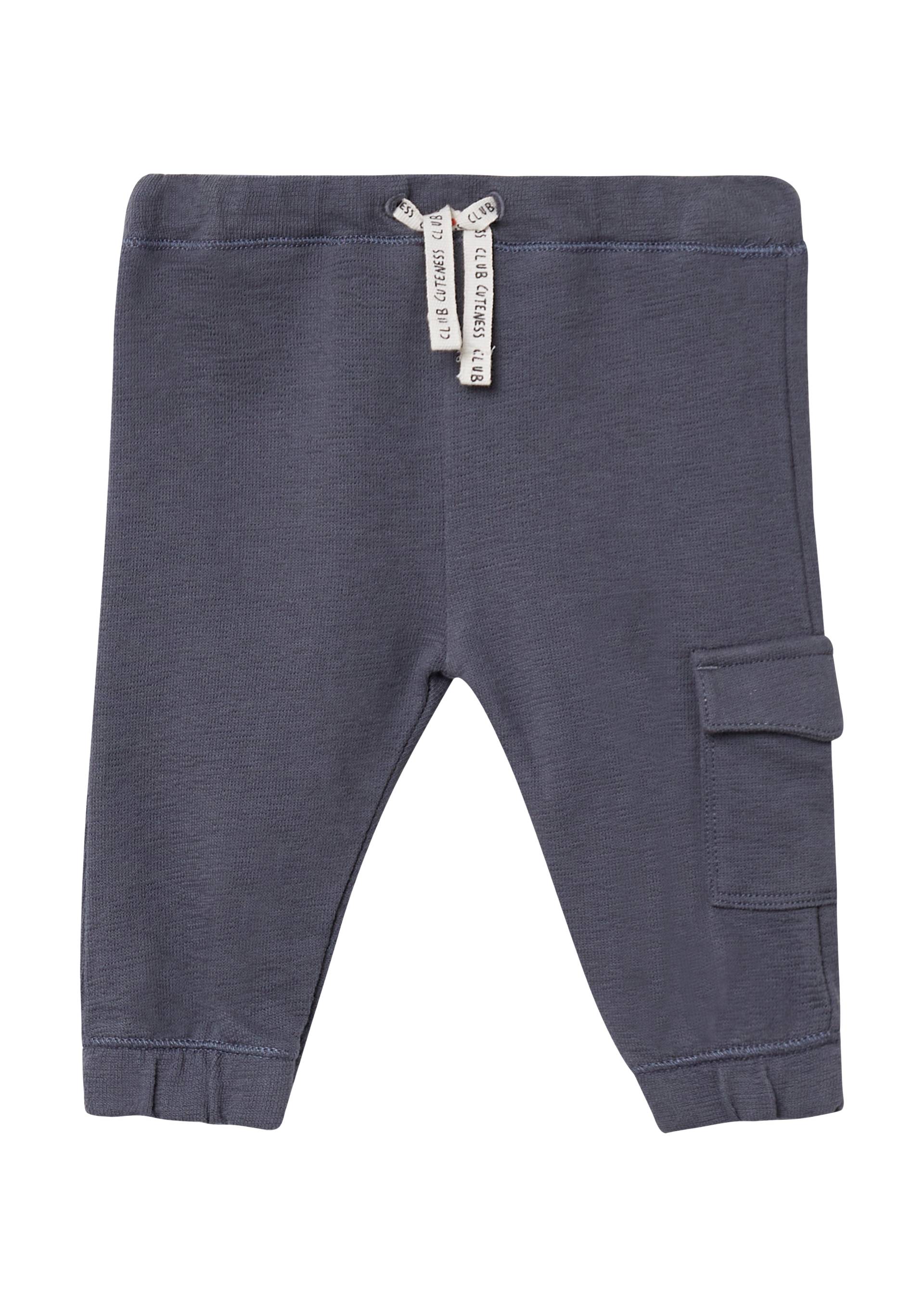 s.Oliver - Jogging Pants mit Elastikbund aus Strukturjersey, Babys, grau von s.Oliver