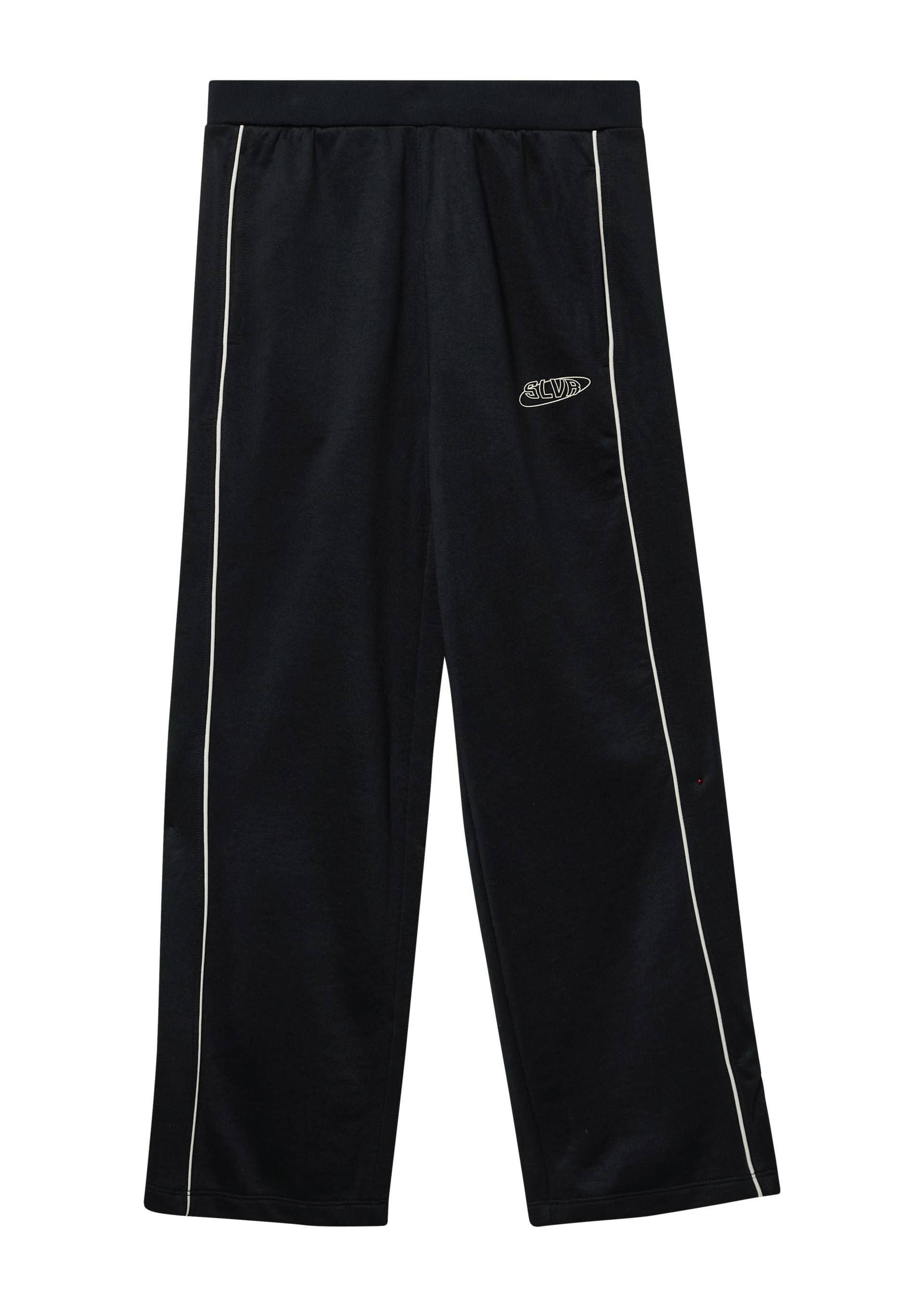 s.Oliver - Jogpants aus sportiver Sweatware mit Wide Leg, Jungen, schwarz von s.Oliver