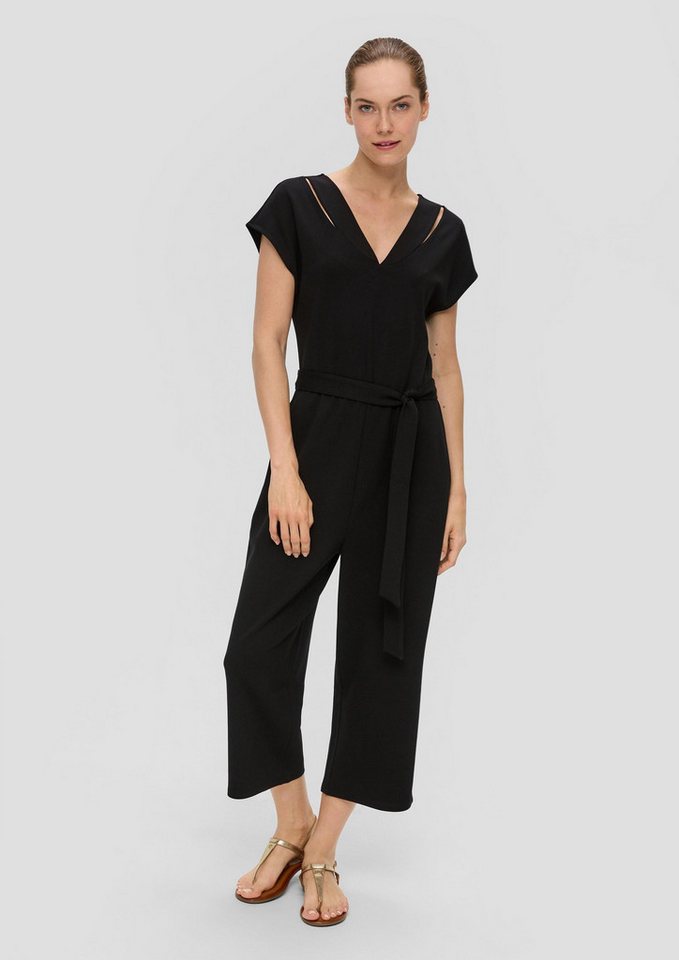 s.Oliver Jumpsuit Overall Jumpsuit aus Interlock-Jersey mit Elastikbund von s.Oliver